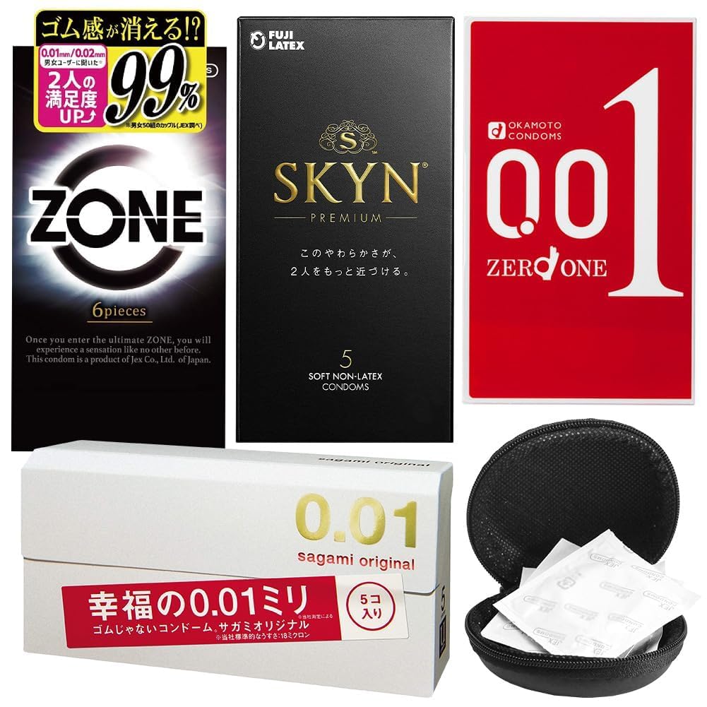 Amazon | コンドーム 0.01 コンドーム0.01 サガミ オカモト ZONE SKYN