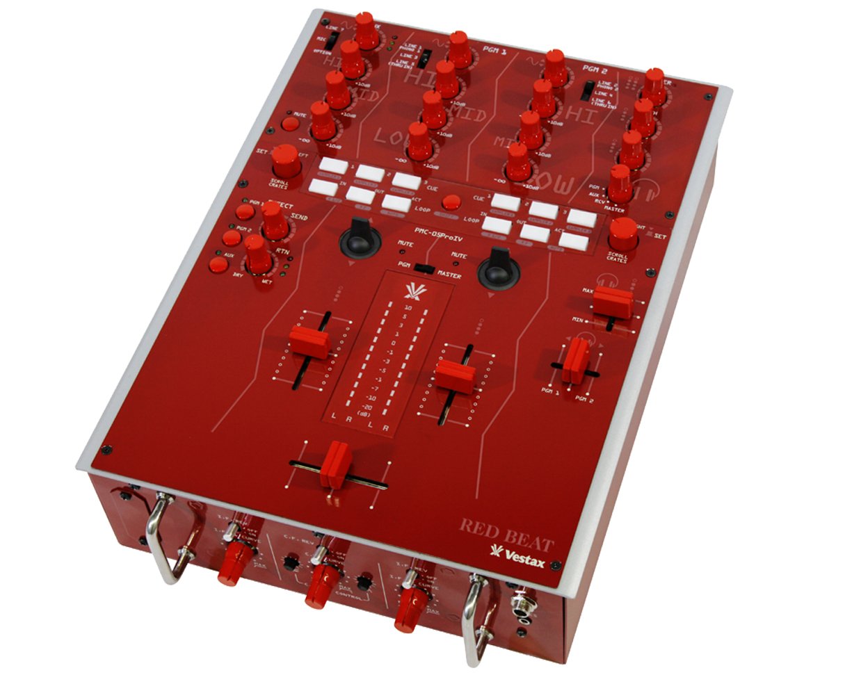 Amazon | Vestax DJミキサー PMC-05Pro IV RED 赤 MIDIコントロール