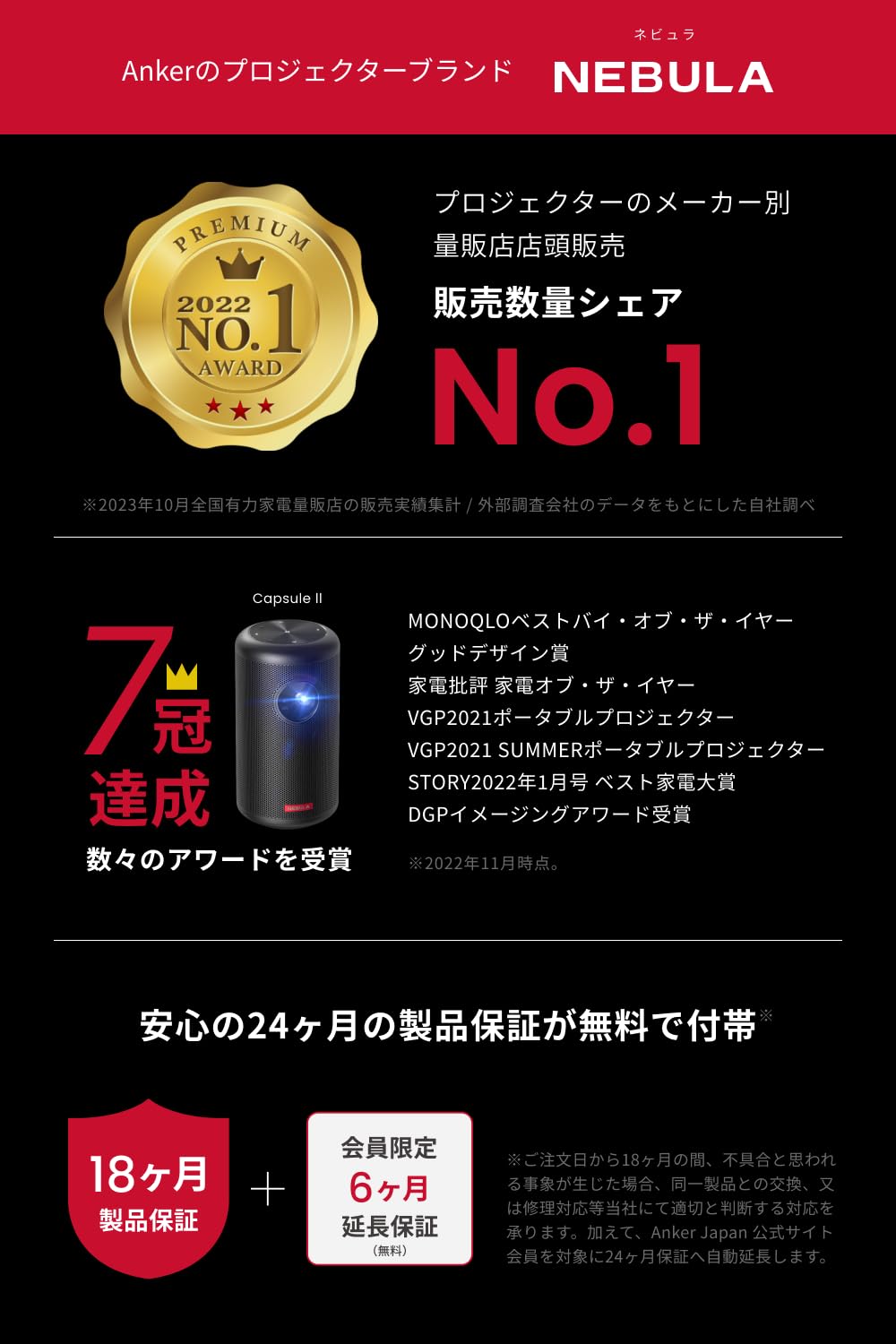 Amazon.co.jp: Anker Nebula Capsule II (Android TV Equipped Mobile