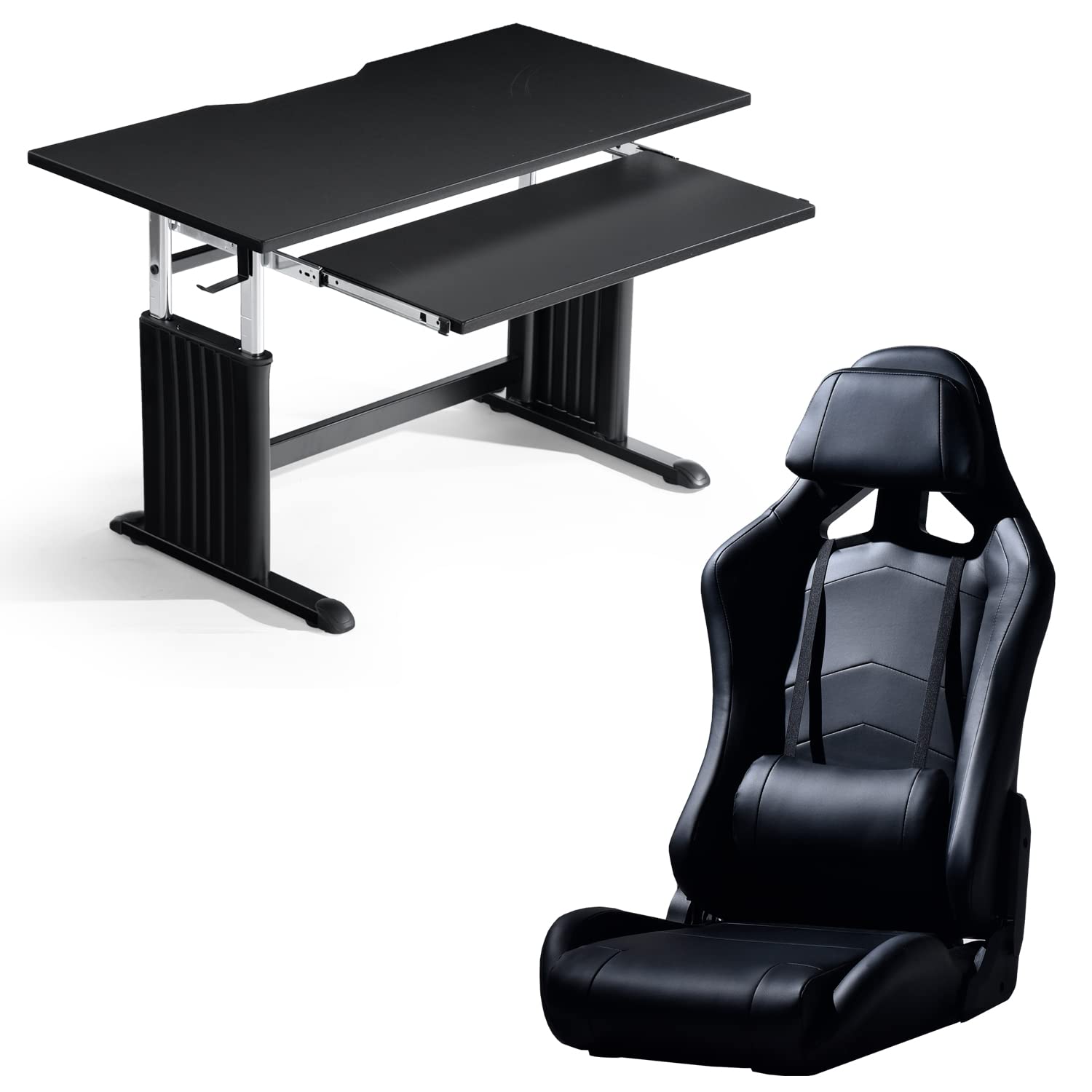 Amazon.co.jp: CYBER-GROUND ゲーミングデスク ゲーミングチェア