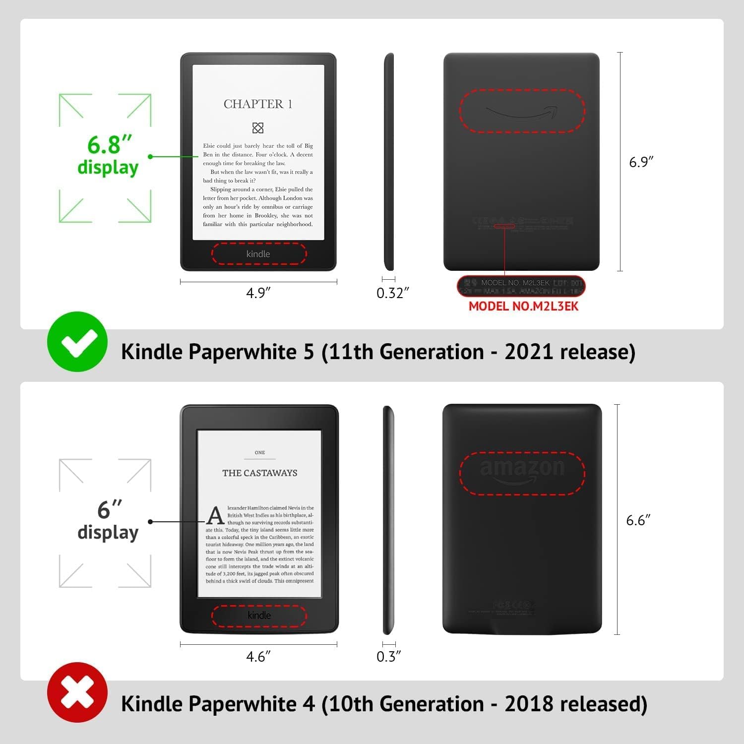 Amazon.co.jp: 6.8 インチ Kindle Paperwhite 第 11 世代 (2021 年