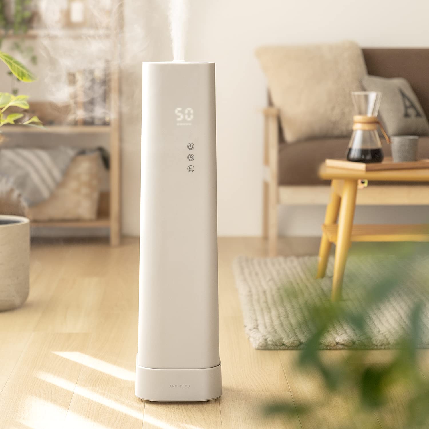 Amazon.co.jp: モダンデコ 加湿器 超音波式 大容量 6.5L 11畳まで対応