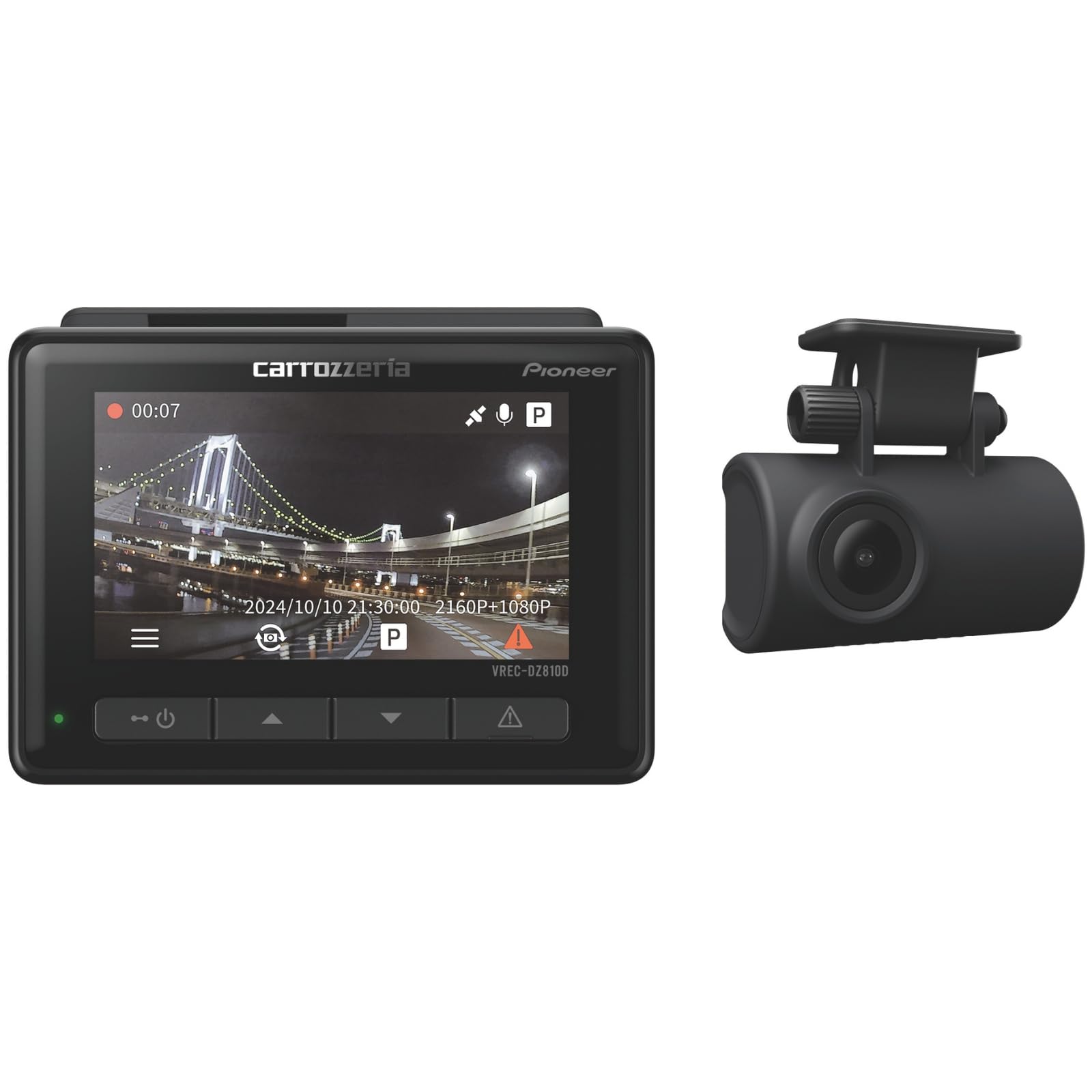 Amazon | Pioneer ドライブレコーダー VREC-DZ810D 前後2カメラ 前830