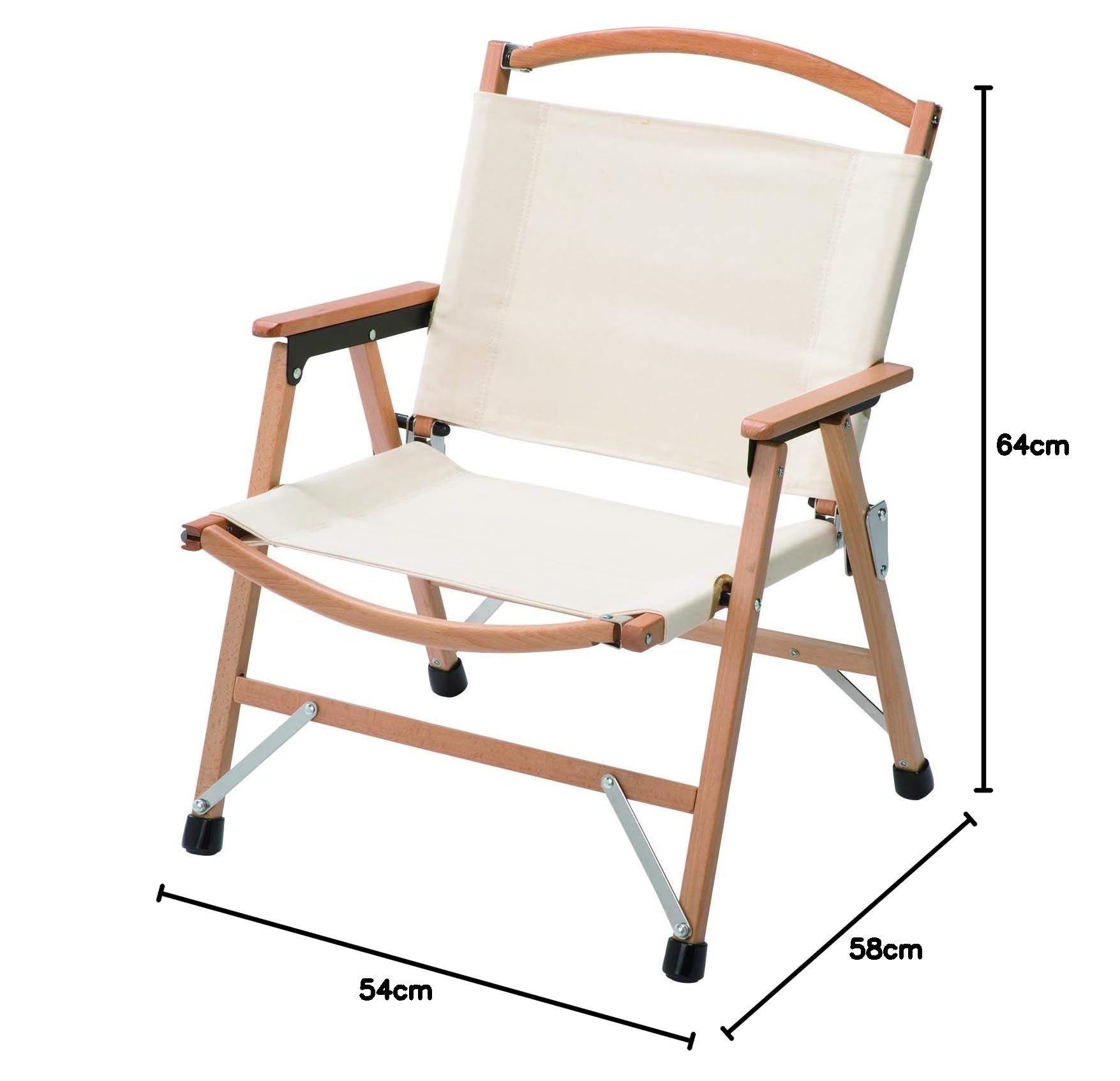 Amazon.co.jp: Hilander(ハイランダー) ウッドフレームチェア コットン