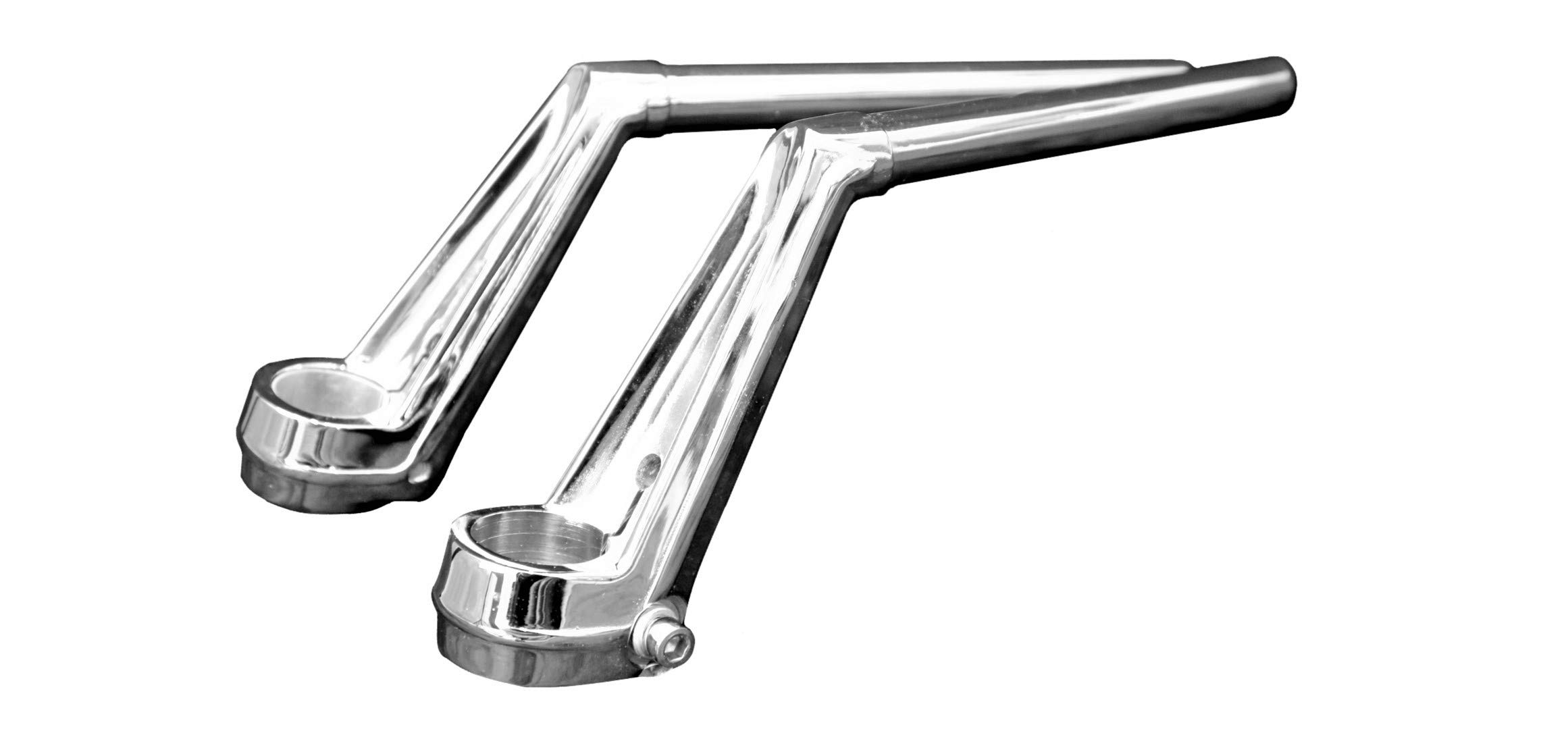 Amazon | 【旧車ハン】 VFタイプ ハンドル メッキ / 35π 高さ15cm