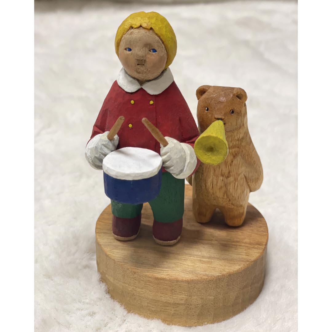 Amazon.co.jp: 江籠正樹 江籠正樹さん 木彫り 男の子 クマ 熊 オブジェ