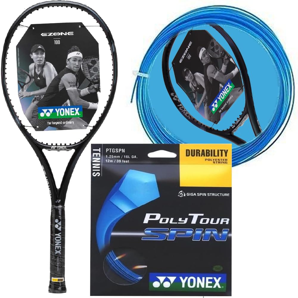 Amazon | Yonex EZONE 100 アクアナイトブラックテニスラケット (第7