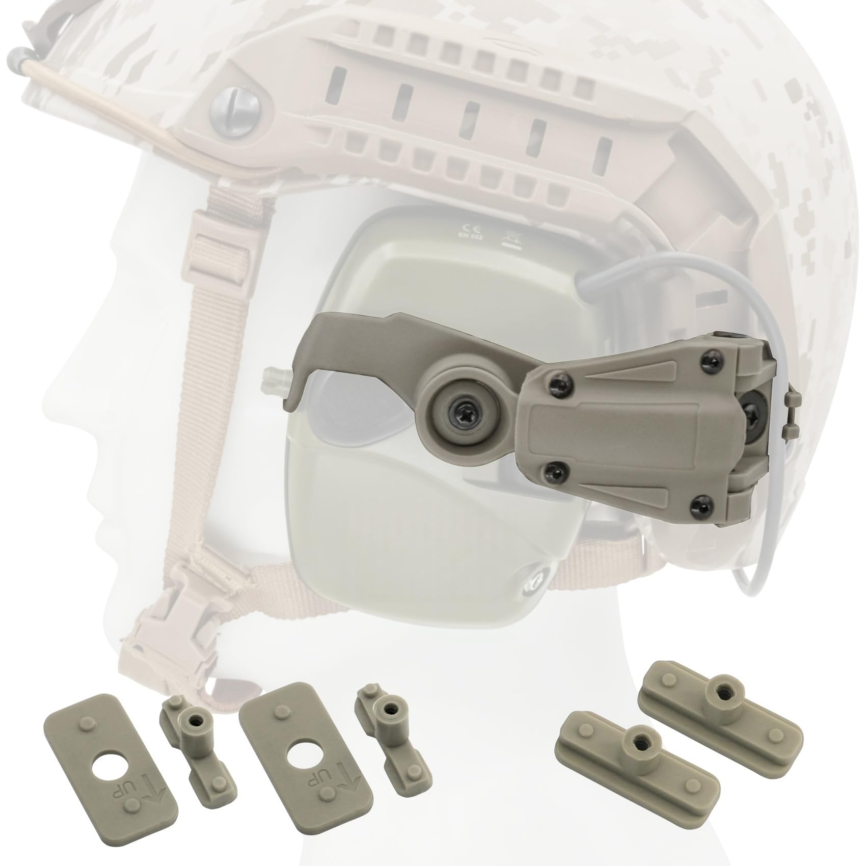 Amazon.co.jp: タクティカルヘルメット ARCレールアダプター