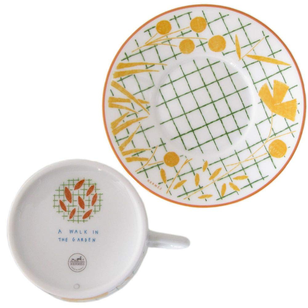 Amazon | エルメス ティーカップ＆ソーサー イエロー ペア ウォーク
