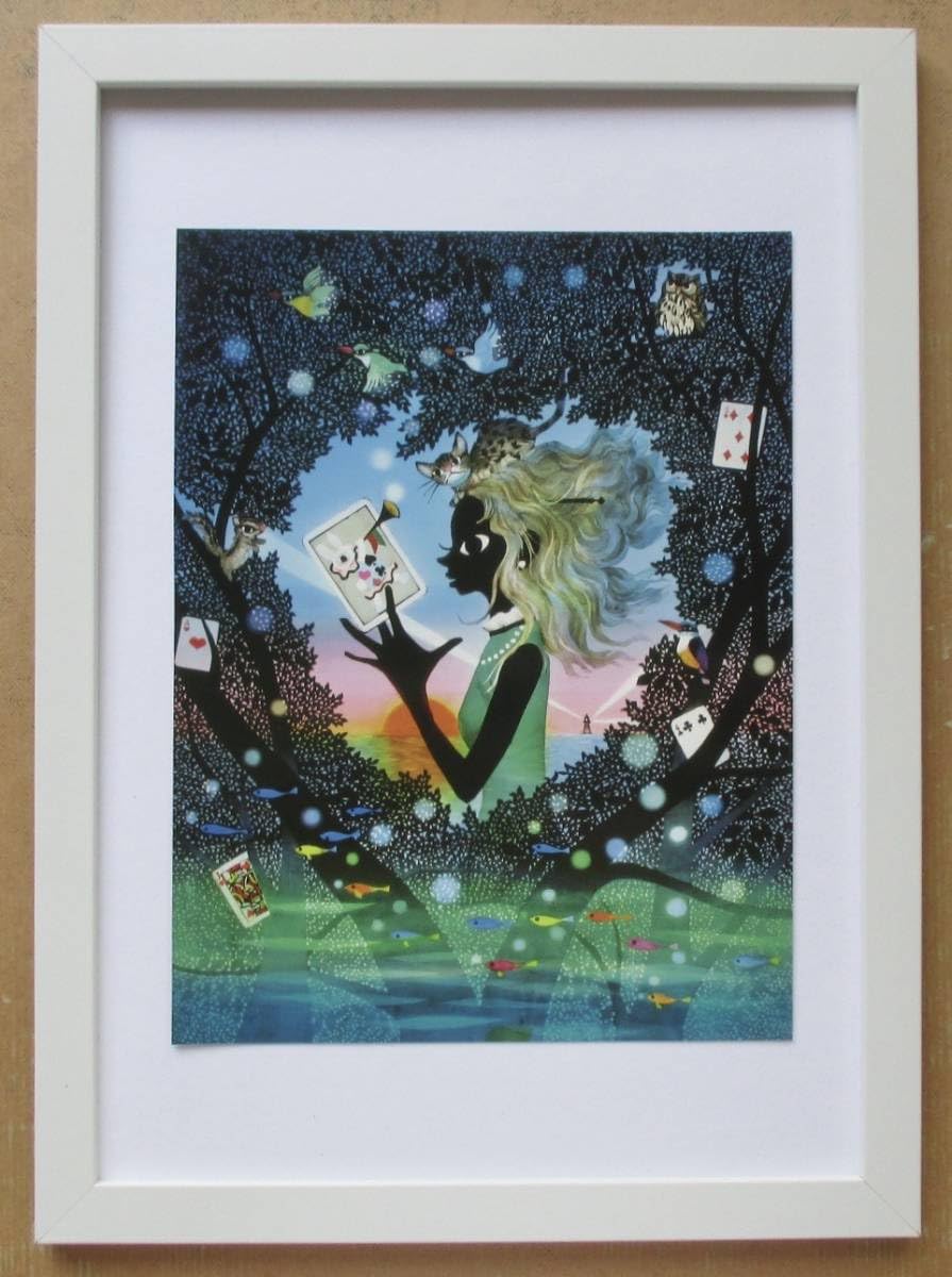 Amazon.co.jp: 藤城清治「アリスのハート」 画集画 A4額入り : ホーム