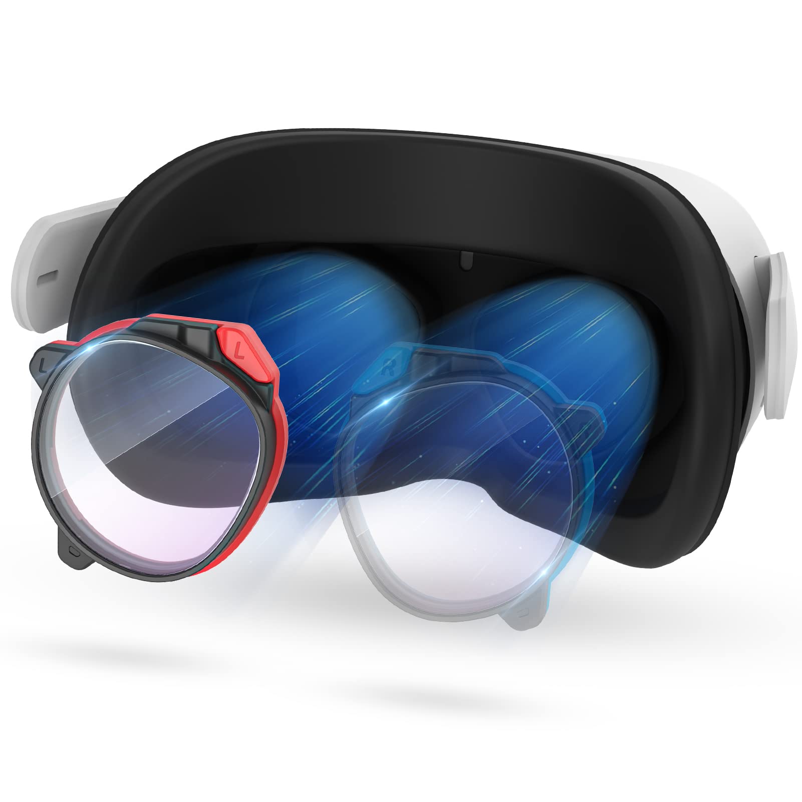 Amazon.co.jp: ZYBER 度付きレンズ（左側の赤、-7.0）Oculus Quest 2用