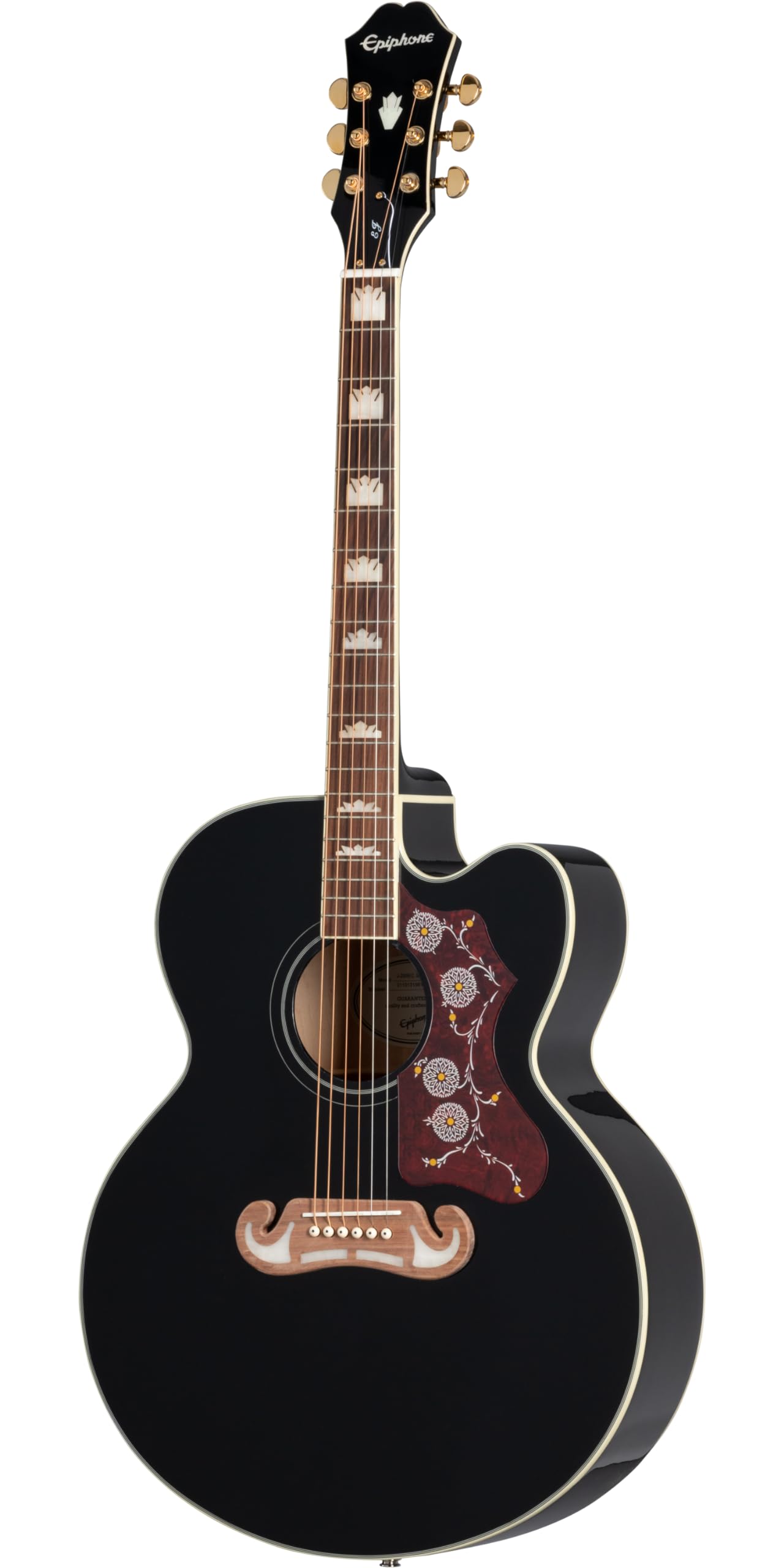 Amazon | Epiphone J-200EC Studio Black エレアコギター トップ単板