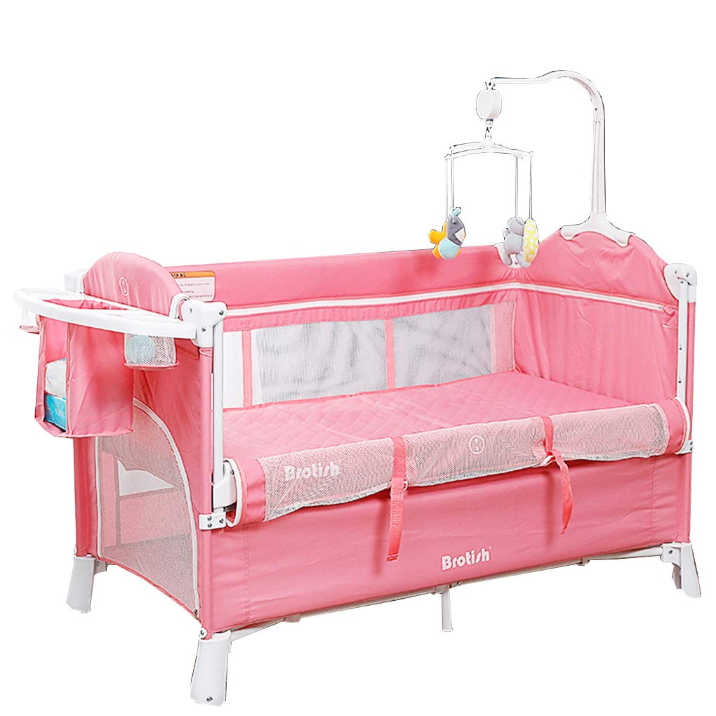 Amazon.co.jp: Wondc ベビーベッド プレイヤード ベビー 折りたたみ
