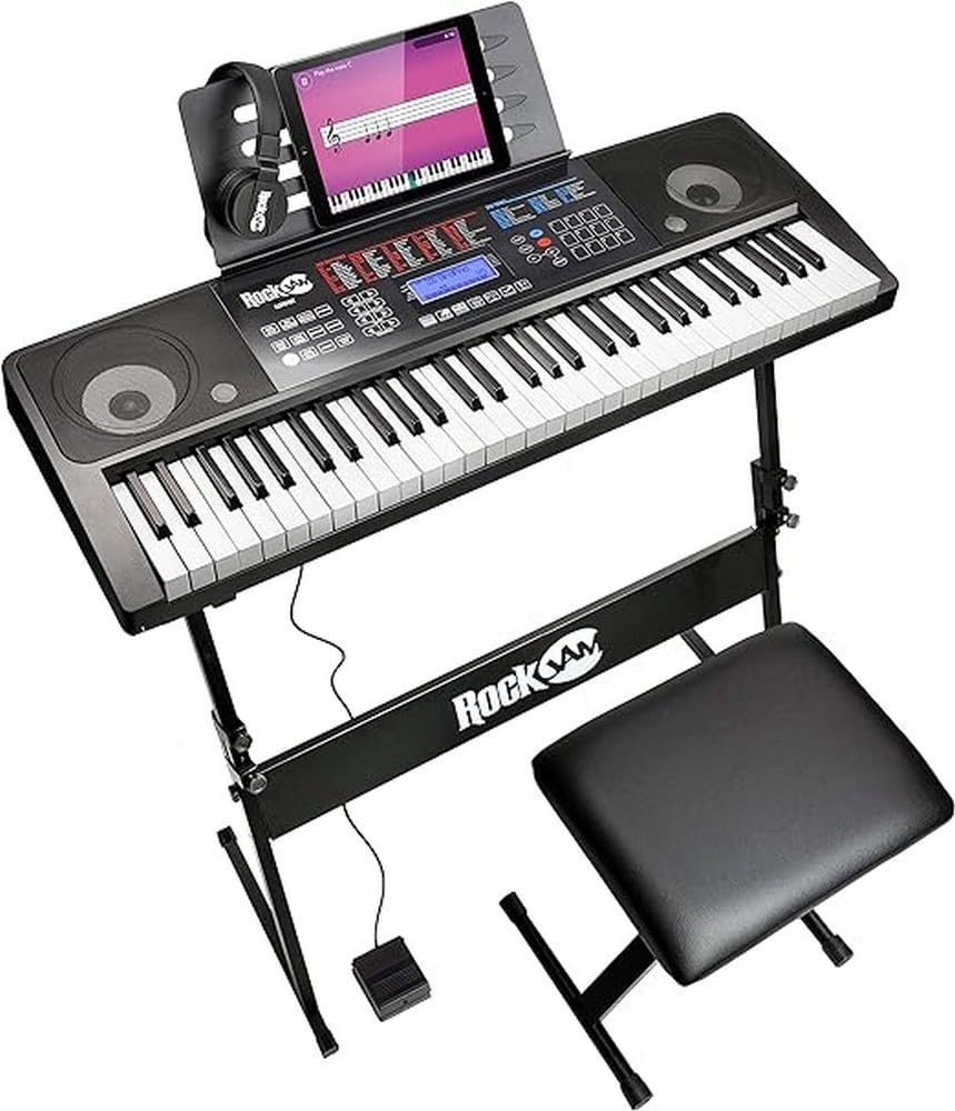 Amazon.com: RockJam RJ761 61 Key Keyboard Piano with Keyboard