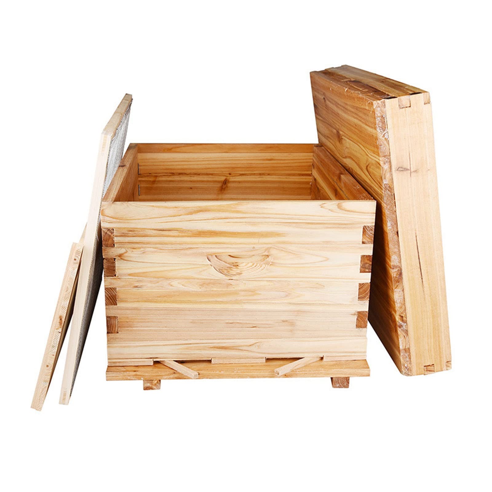 Amazon.co.jp: ミツバチ 巣箱 7枠 10枠 ミツバチ飼育箱 大容量 杉材