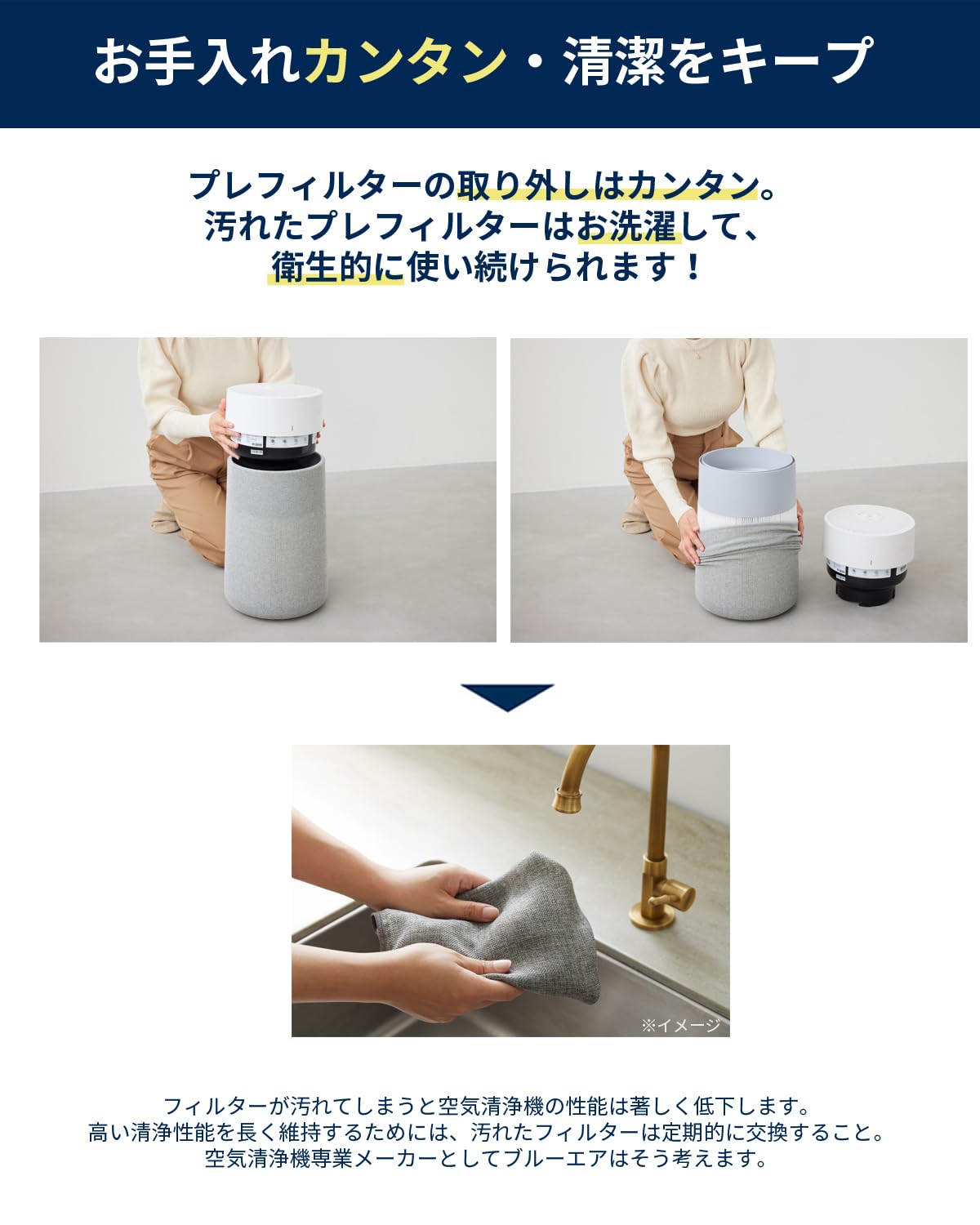 Amazon.co.jp: ブルーエア(Blueair)【純正品】空気清浄機フィルター