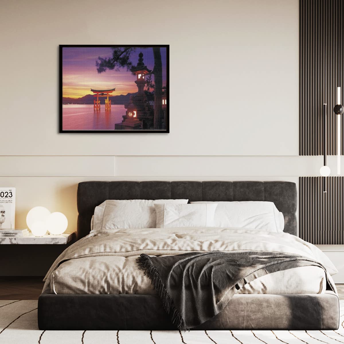 Amazon | ダイヤモンドアート キット 厳島神社です 5Dモザイクアート