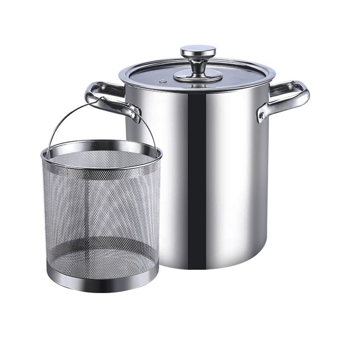 Amazon.co.jp: Guangyu パスタ鍋 揚げ鍋 20cm 4.5L IH対応 3層