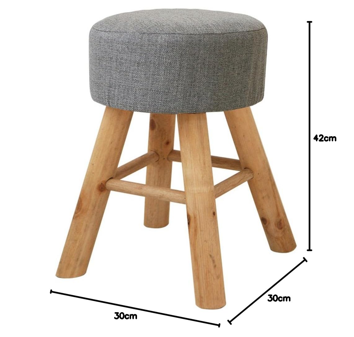 Amazon｜ルームアンドホーム 椅子 スツール マカロン グレー 30×30