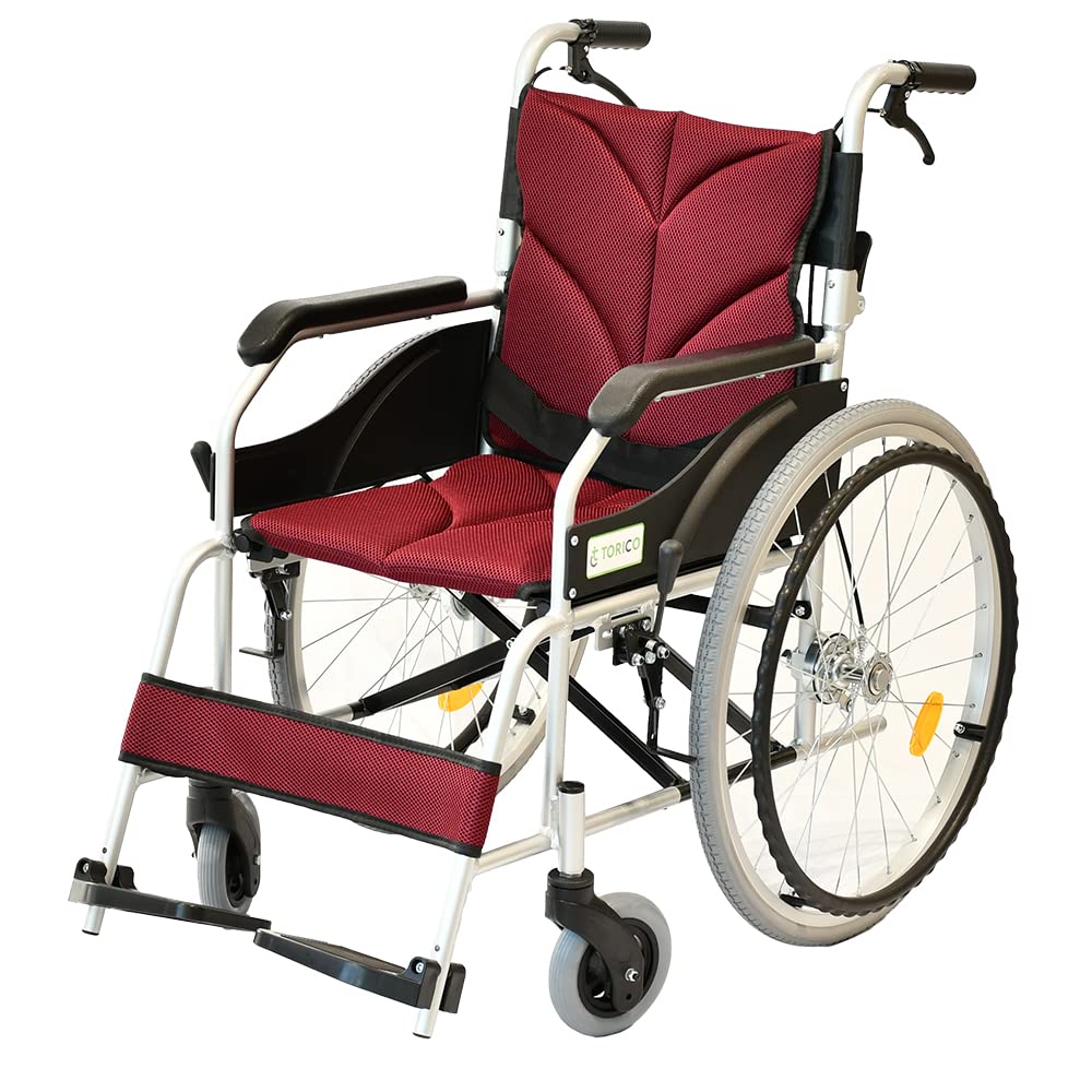 Amazon | TORICO アルミ製ドラムブレーキ車椅子 「よかセレクト 自走式