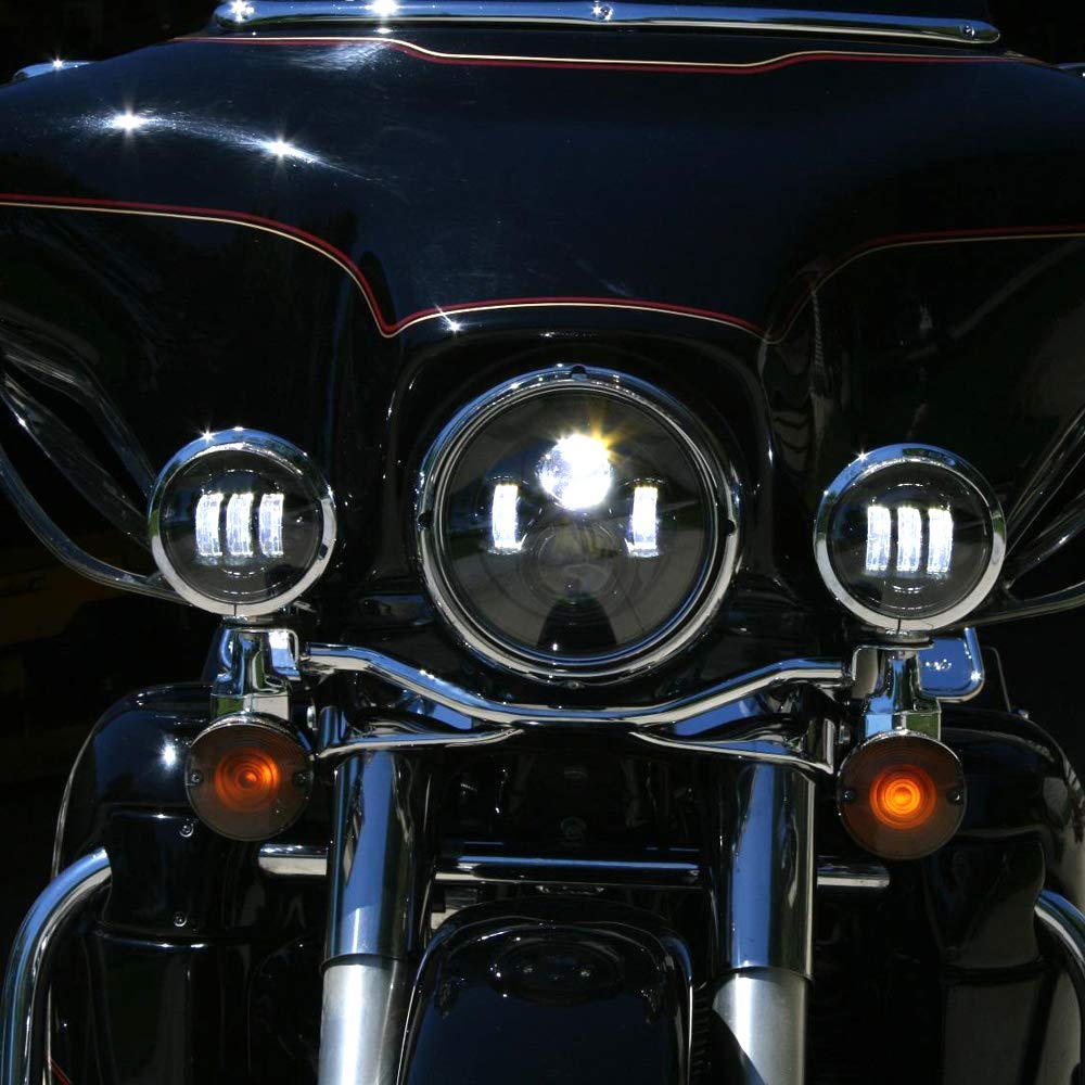 Amazon | 7インチLEDヘッドライト、4.5インチフォグパッシングライト