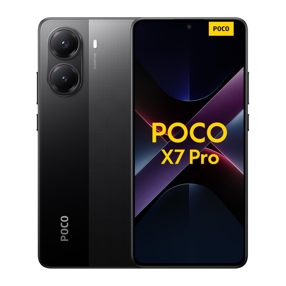 Xiaomi Poco X7 Pro Smartphone, 8+256GB, Black, 50MP Hand Camera