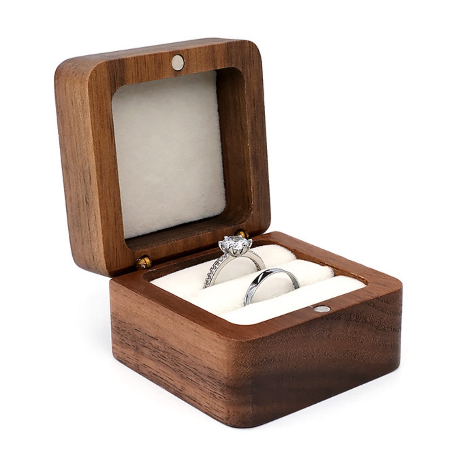 Amazon.co.jp: Copeflap 指輪ケース リングケース 木製 持ち運び ミニ