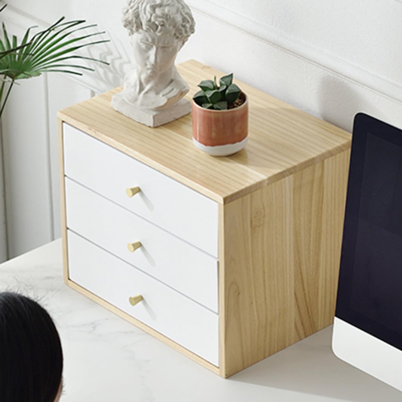 Amazon｜MJKQ9 ミニチェスト 木製 小物入れ 卓上 ミニ 北欧 おしゃれ