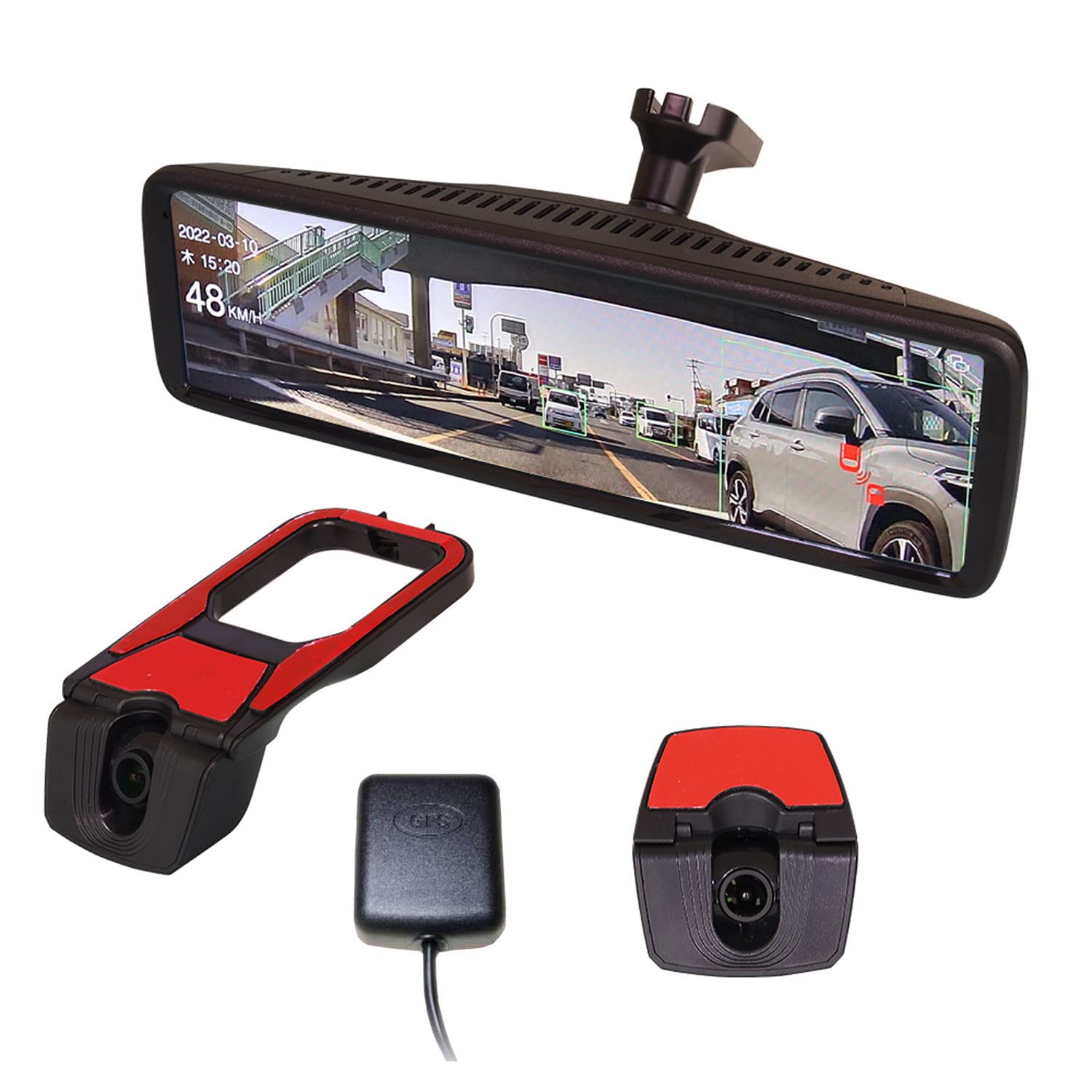 Amazon | MAXWIN ドライブレコーダー ミラー型 2K 前後 2カメラ 分離型