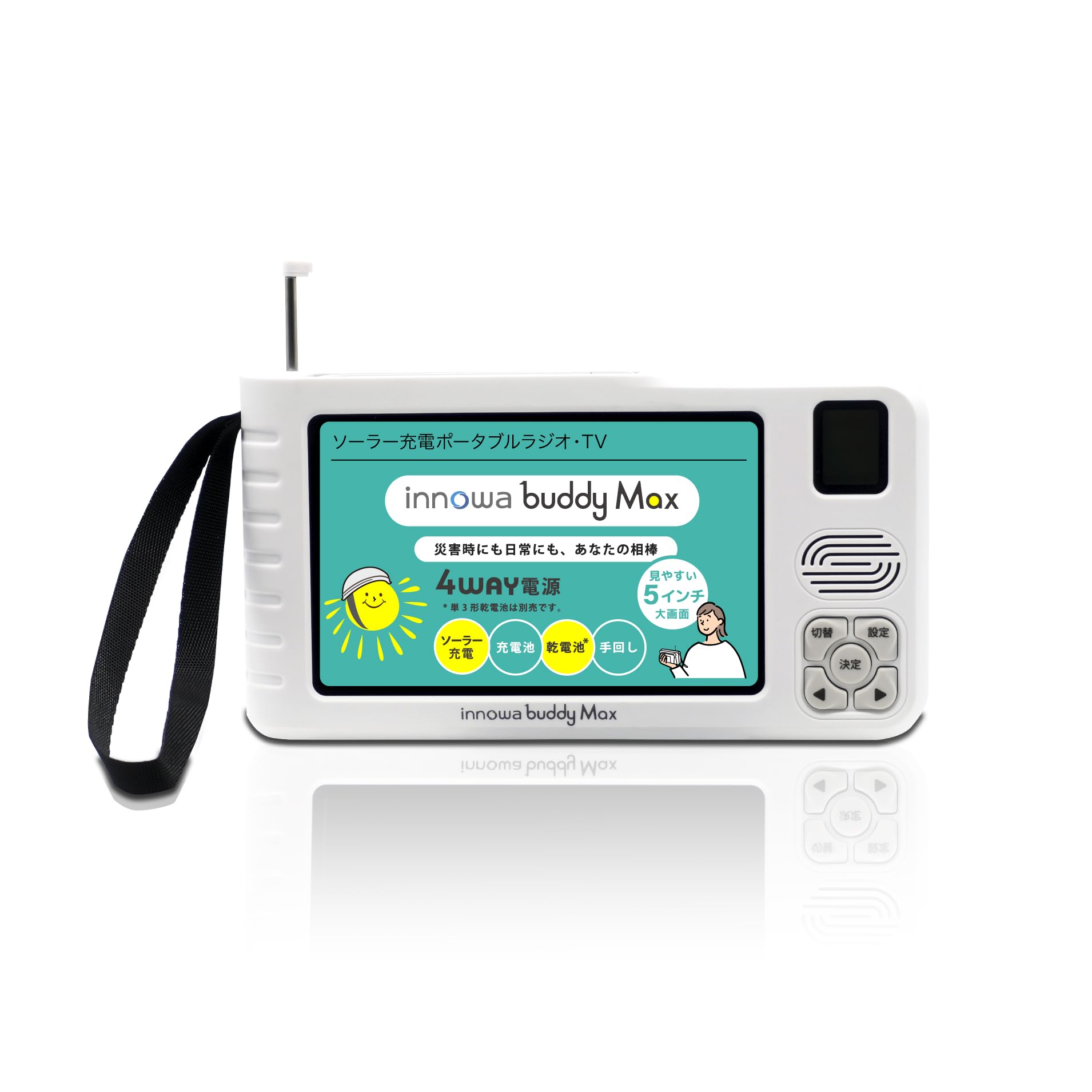 Amazon.co.jp: innowa(イノワ) buddy Max 手回し ソーラー充電