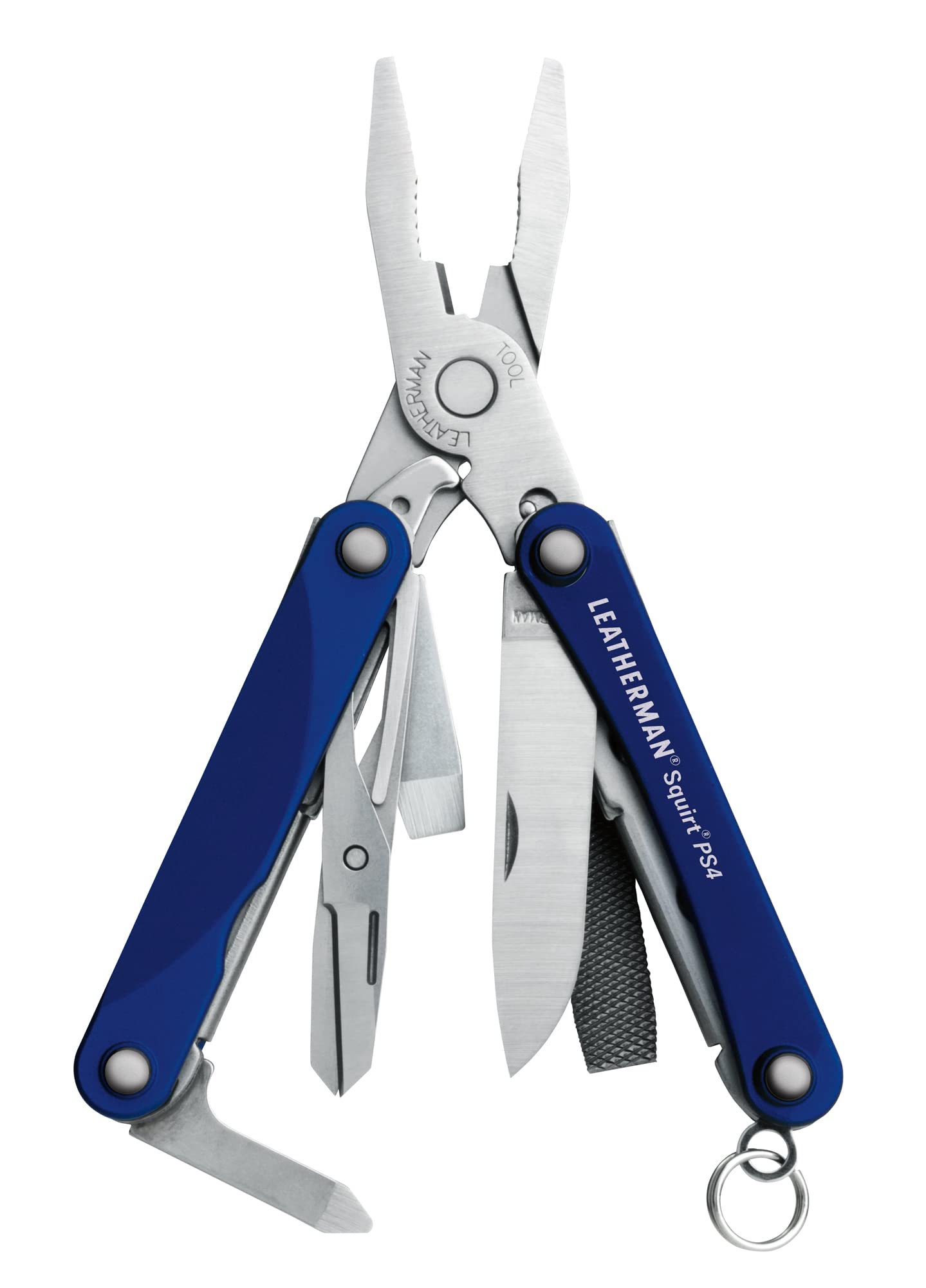 LEATHERMAN, Squirt PS4 Keychain Multitool with Spring-Action