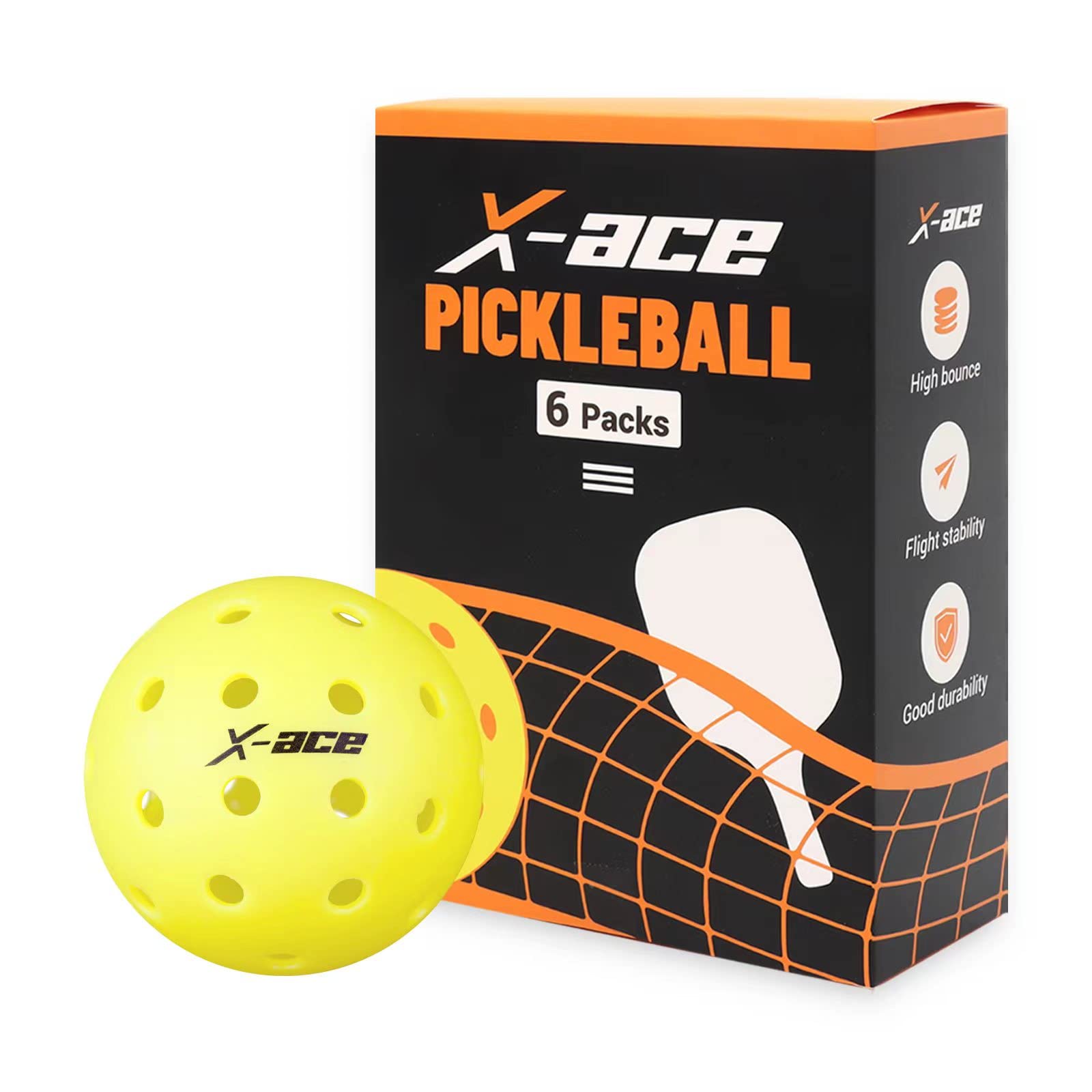 Amazon.co.jp: X-ACE アウトドア ピックルボールボール | 40穴