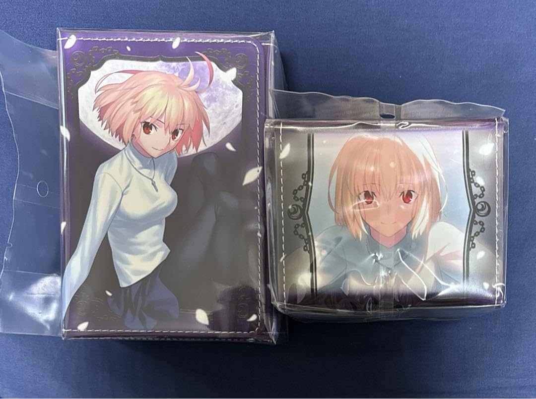 合皮製デッキケースMELTY BLOOD「翡翠＆琥珀」「アルクェイド」 合皮製