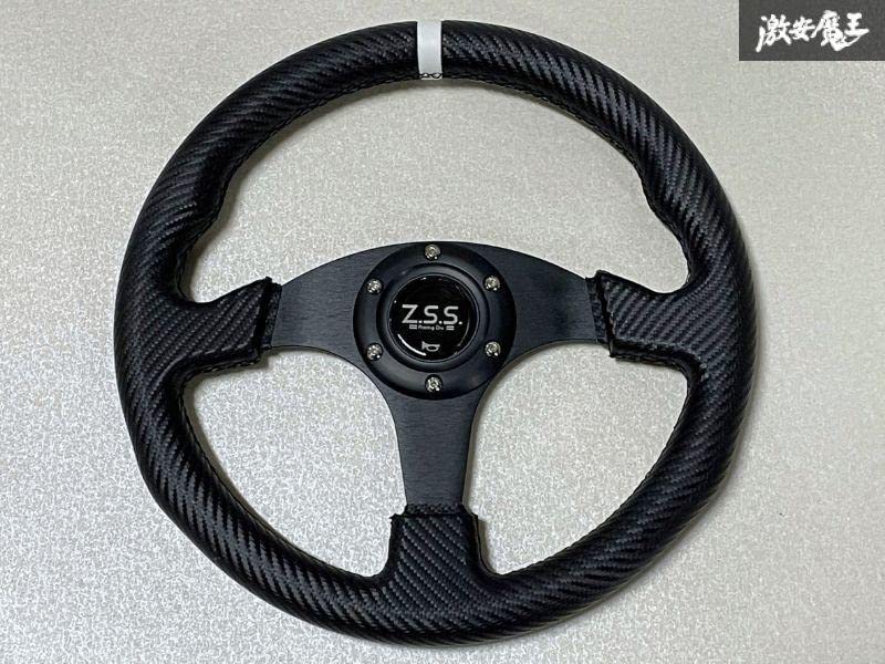Amazon | Z.S.S. スポーツ ステアリング 330φ 330mm カーボン調