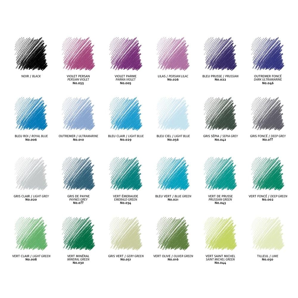 Amazon | Conte コンテ・ア・パリ パステルペンシル アソートセット 48