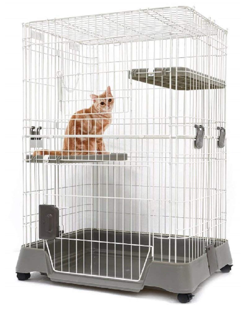 Amazon.co.jp: マルカン キティケージ 1000 グレー 猫用 : ペット用品