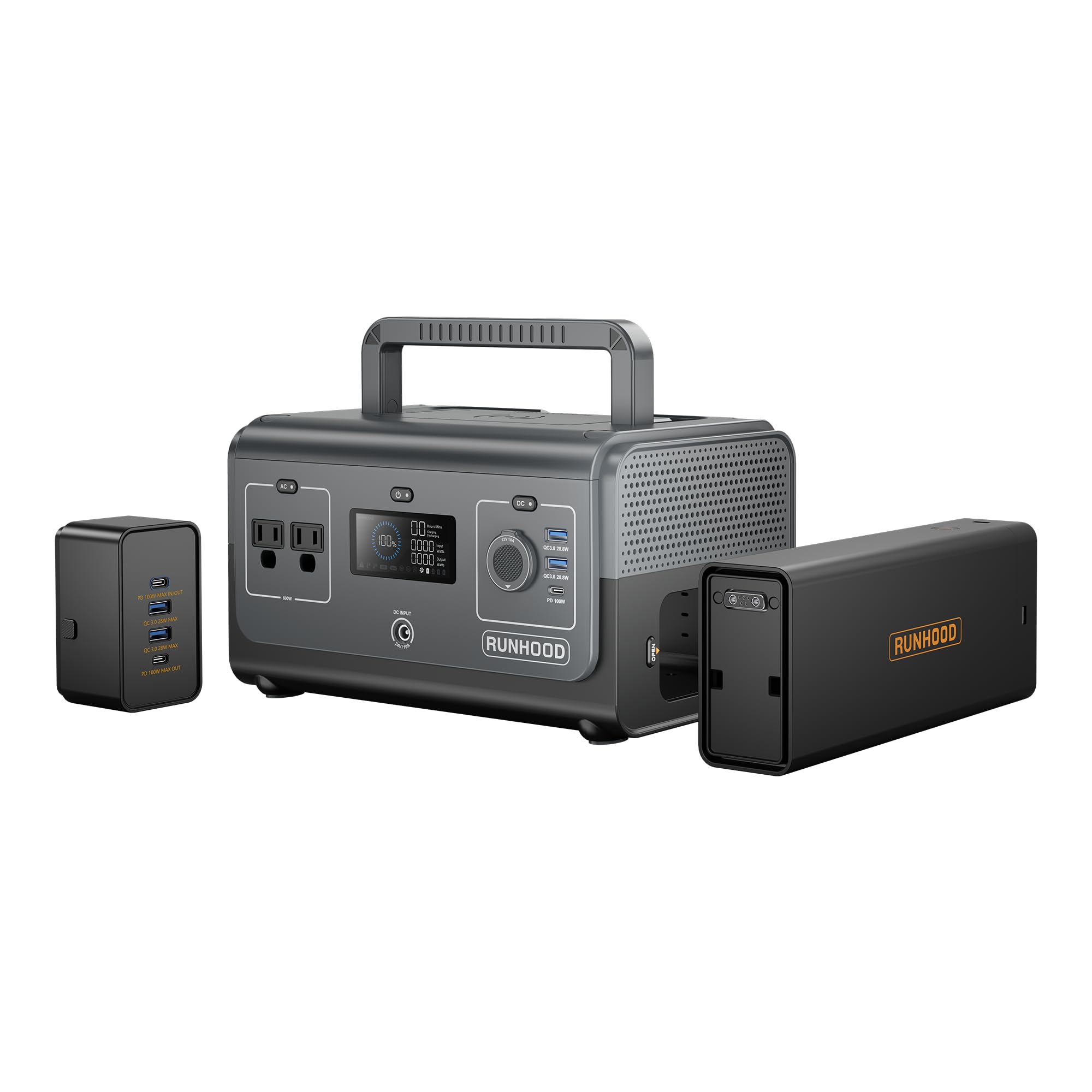 Amazon.co.jp: RUNHOOD RALLYE 600 MINI MAX ポータブル電源 324Wh