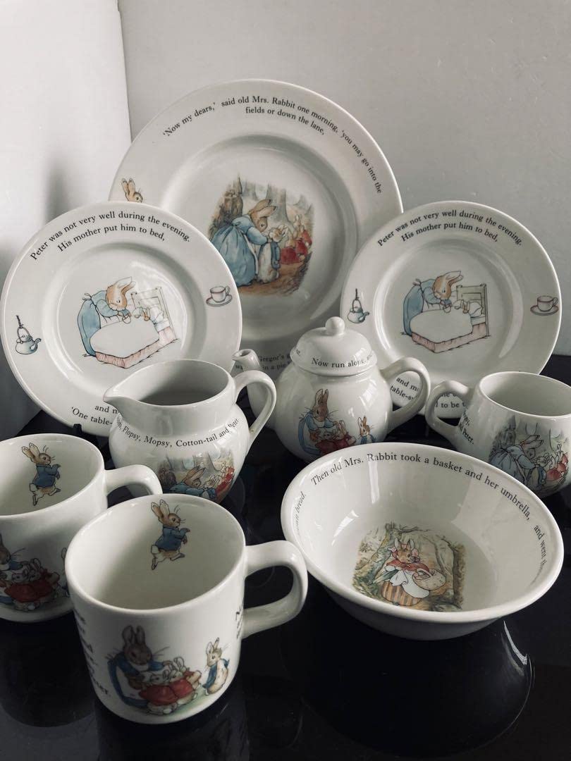 Amazon.co.jp: ウェッジウッド ピーターラビット 食器セット ティー