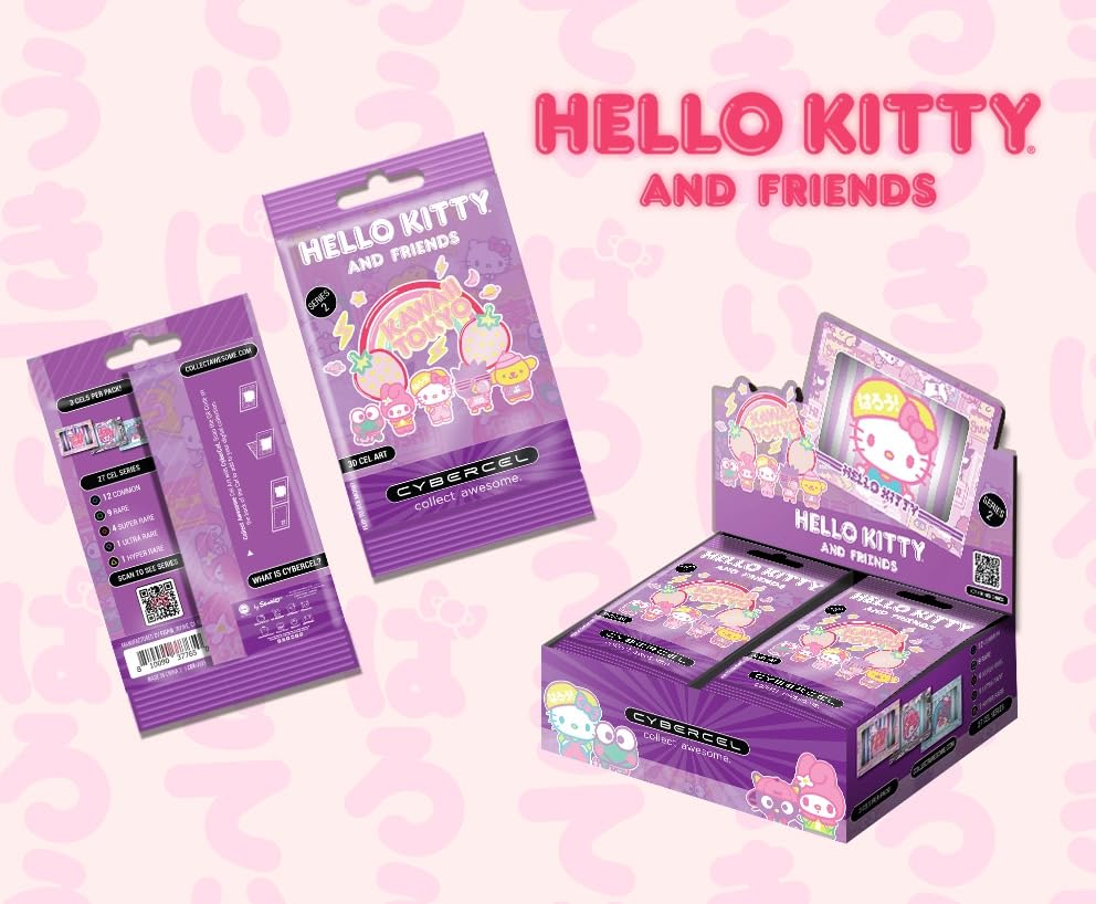 Amazon.com: FiGPiN CYBERCEL Collectible Art Cards: Hello Kitty and