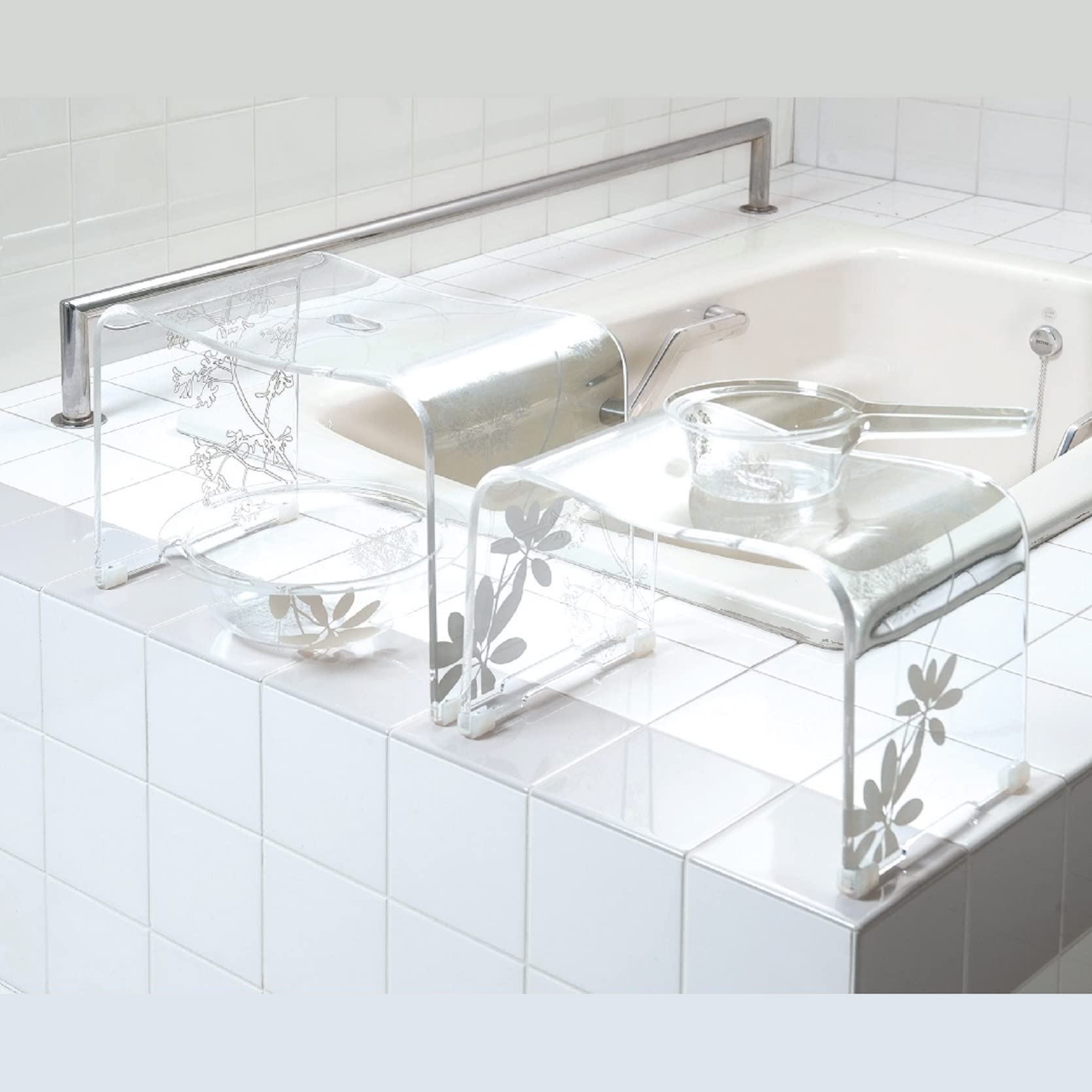 Amazon｜センコー サリナ 2 バスチェア 風呂いす 高さ約 25cm クリア