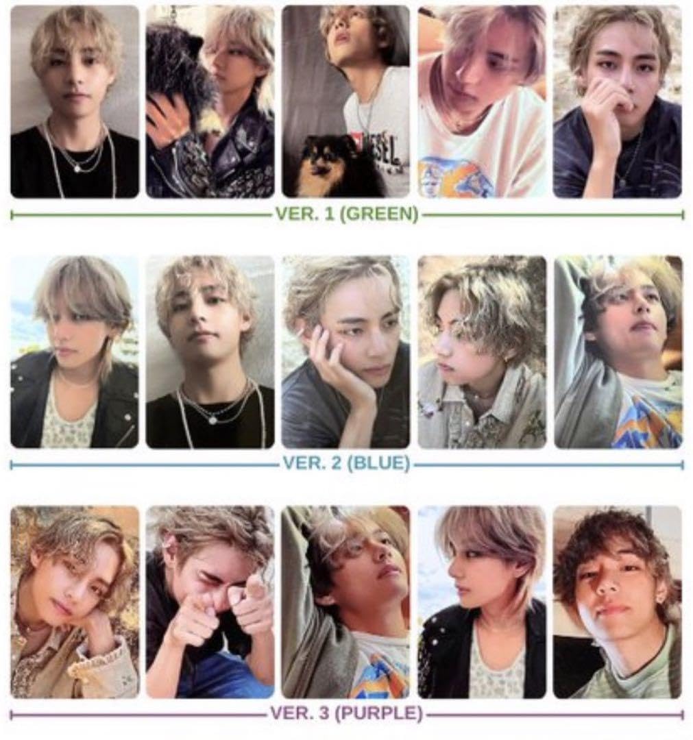 Amazon.co.jp: bts v テテ layover トレカ 3形態セット 15枚セット