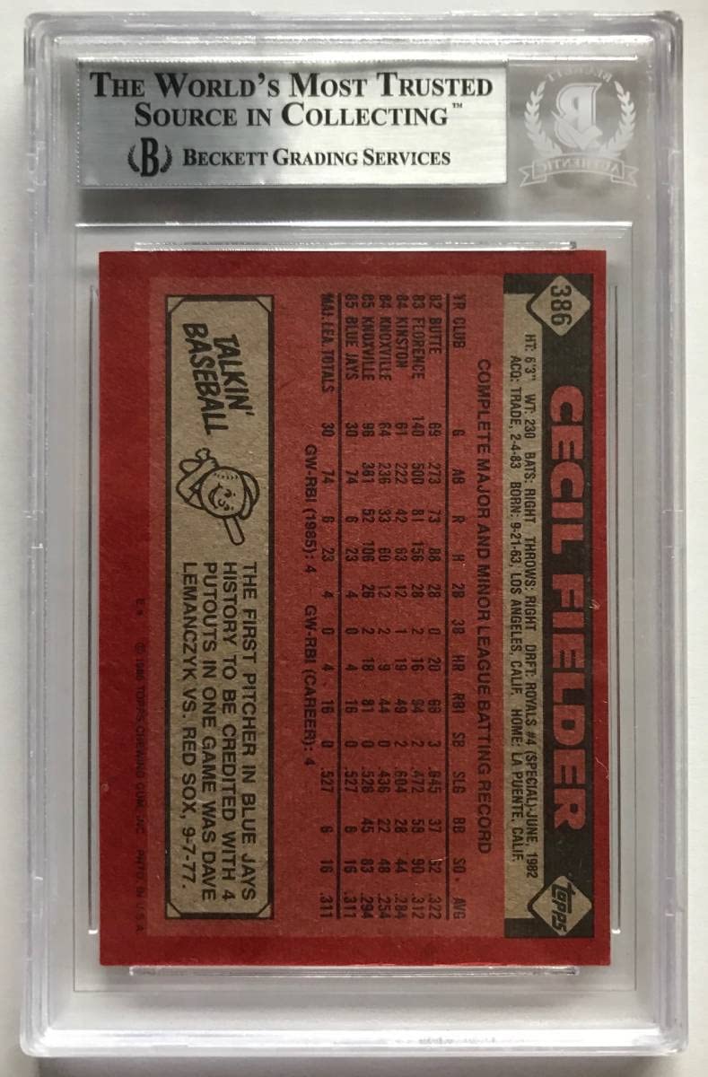 Amazon.co.jp: BAS鑑定書 セシル・フィルダー 直筆サイン PSA/DNA 阪神