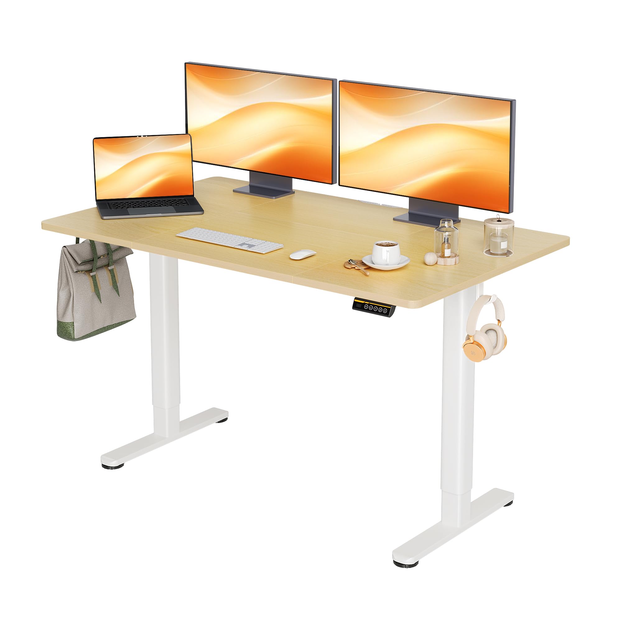 Amazon | Claiks 昇降デスク 大きめ 電動 パソコンデスク 昇降式