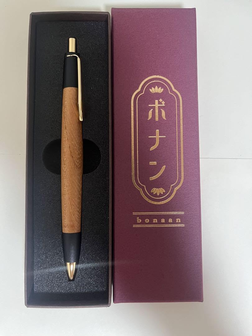 Amazon.co.jp: 野原工芸似 ボナンペン 欅シャーペン 真鍮金具 蜜蝋