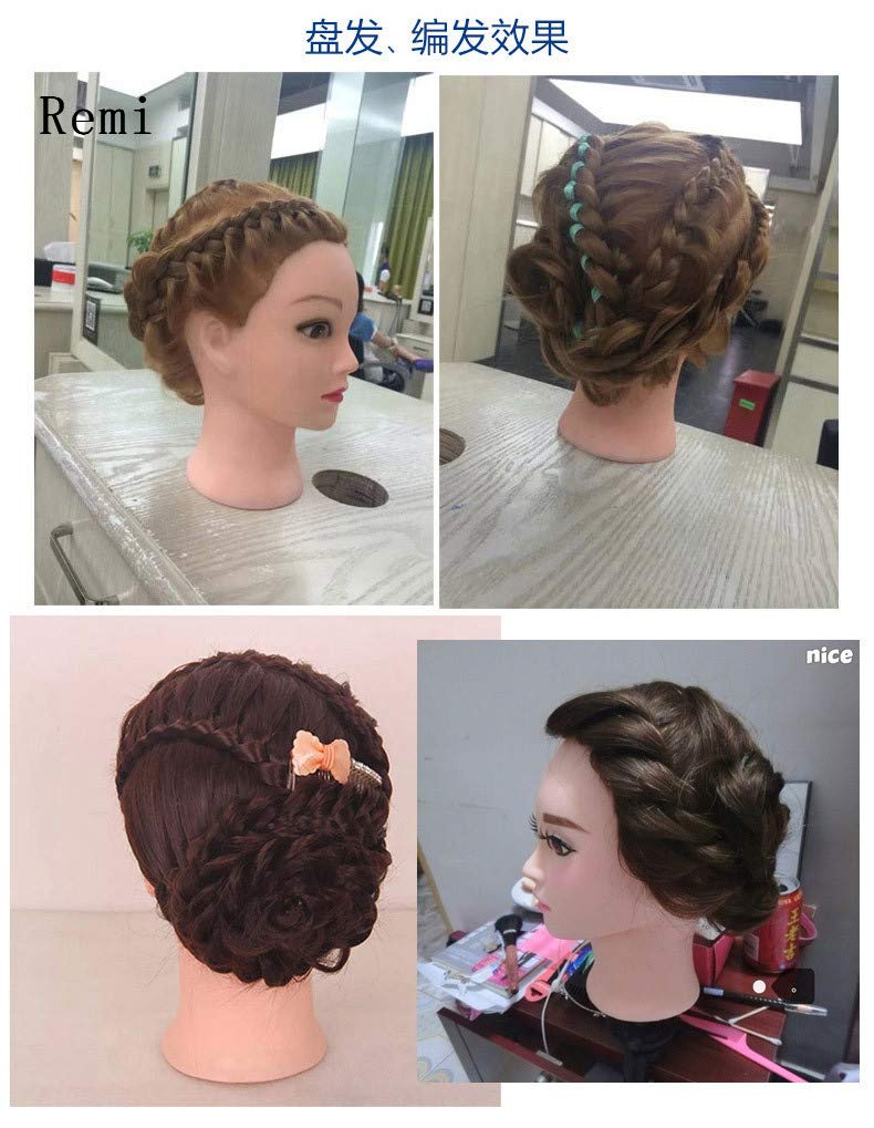 Amazon.co.jp: 【アップウィッグ 人毛80% クランプ付き】練習用 セット