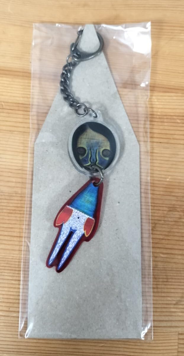 Amazon.co.jp: 超 現代アート 加藤泉 キーホルダー ED300 2個セット