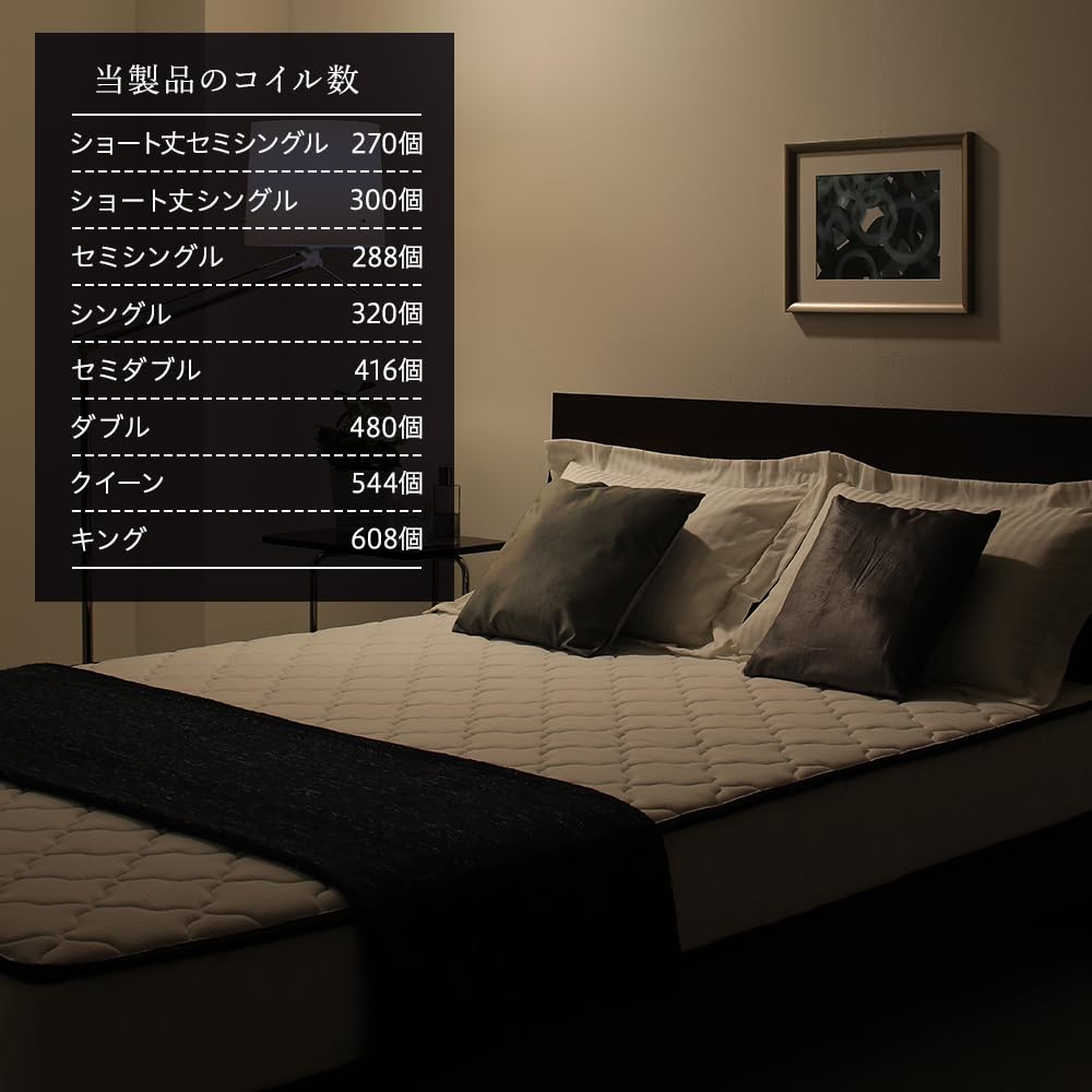 Amazon.co.jp: RASIK マットレス キングサイズ ボンネルコイル ベッド