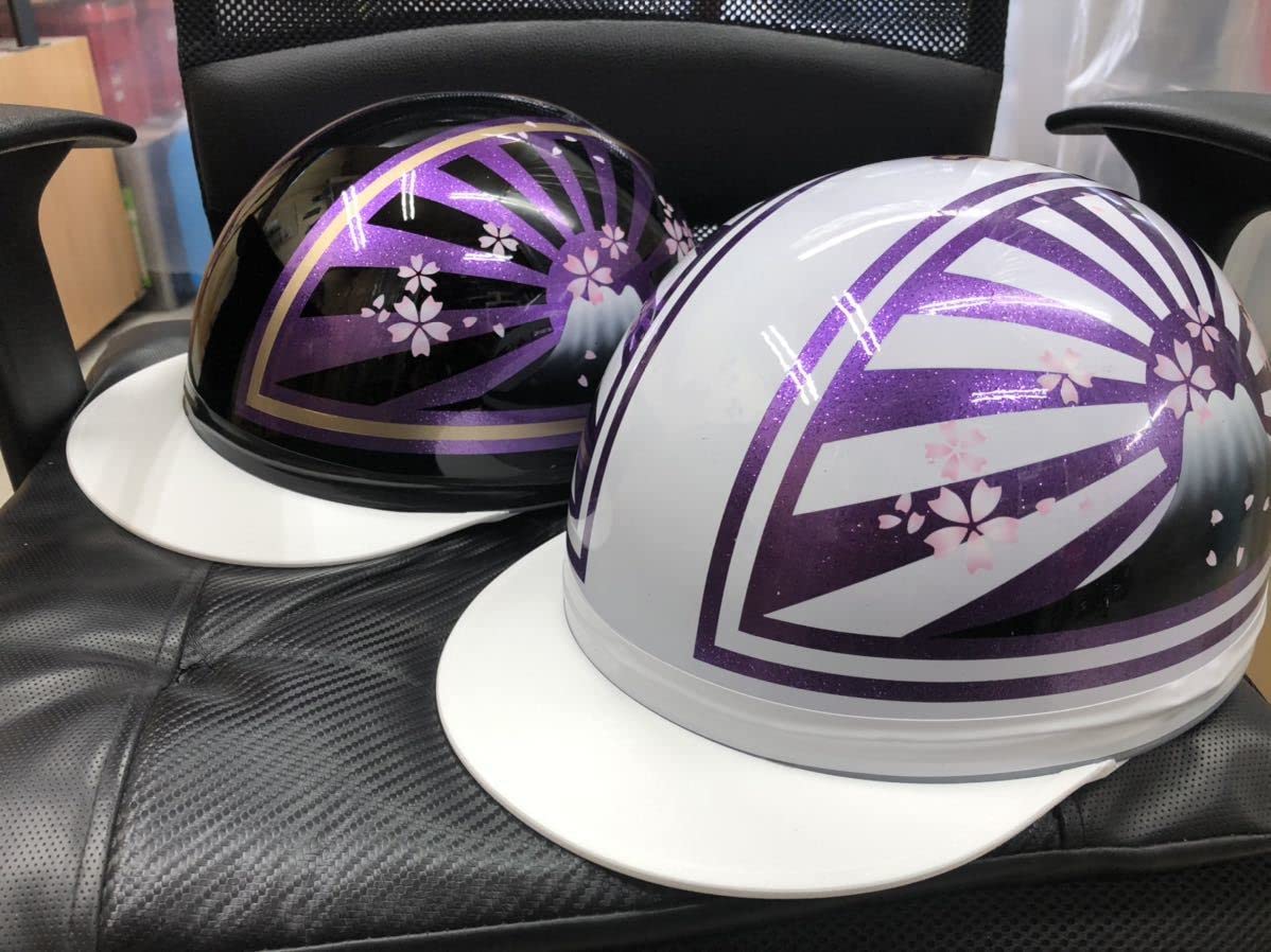 コルク半カスタム富士日章3つボタンホワイトブルーラメ桜高級クリヤ