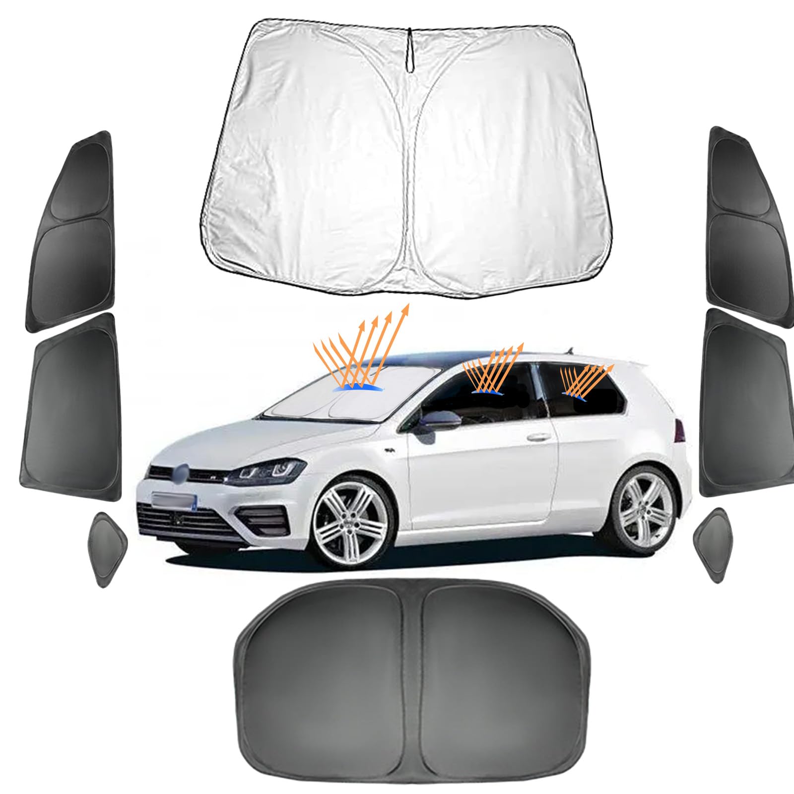 Amazon.co.jp: 【6層断熱素材】ゴルフ7代目 車中泊 ゴルフ 7代目 車