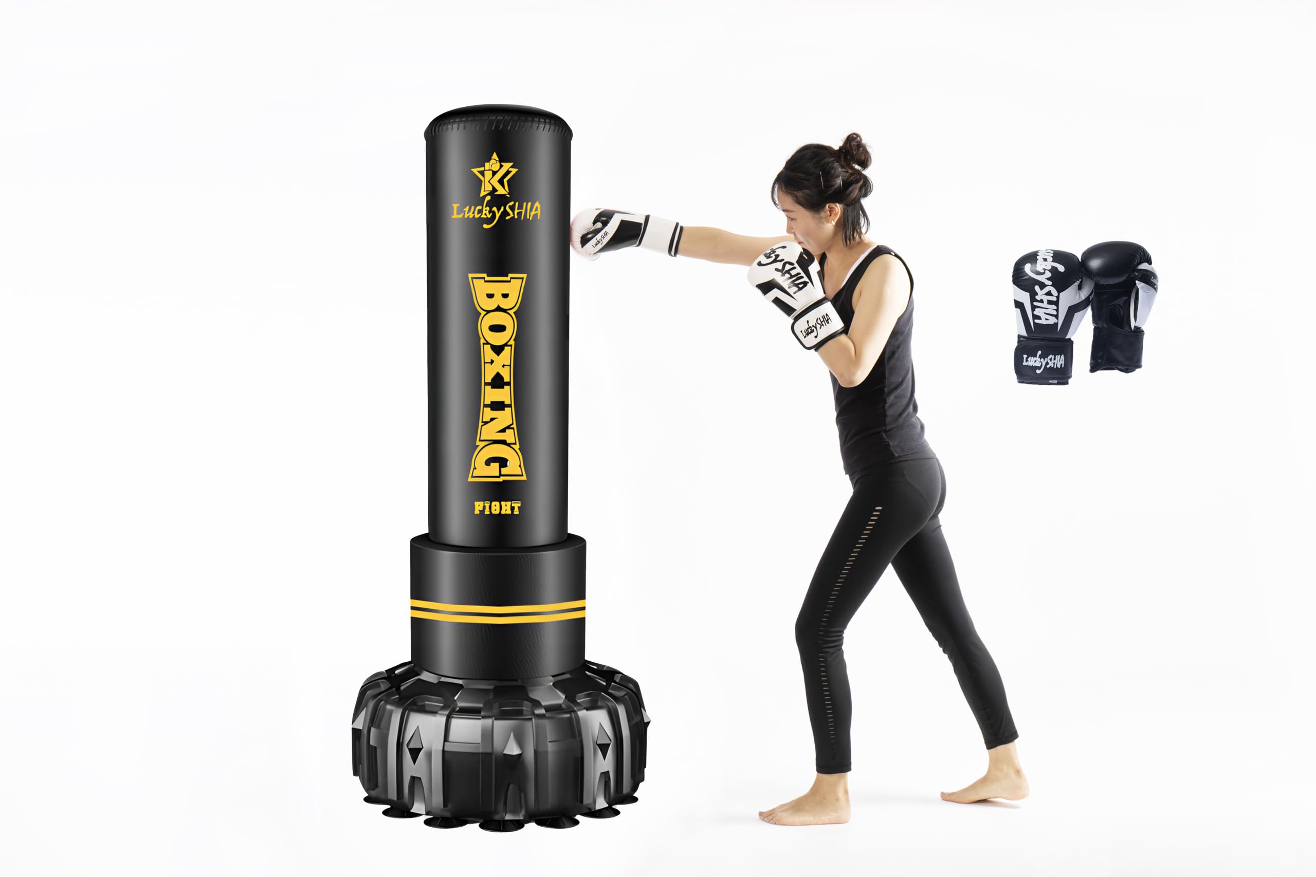 Amazon | 【Lucky SHIA 】 サンドバッグ 自宅用 自立型 自宅 スタンド